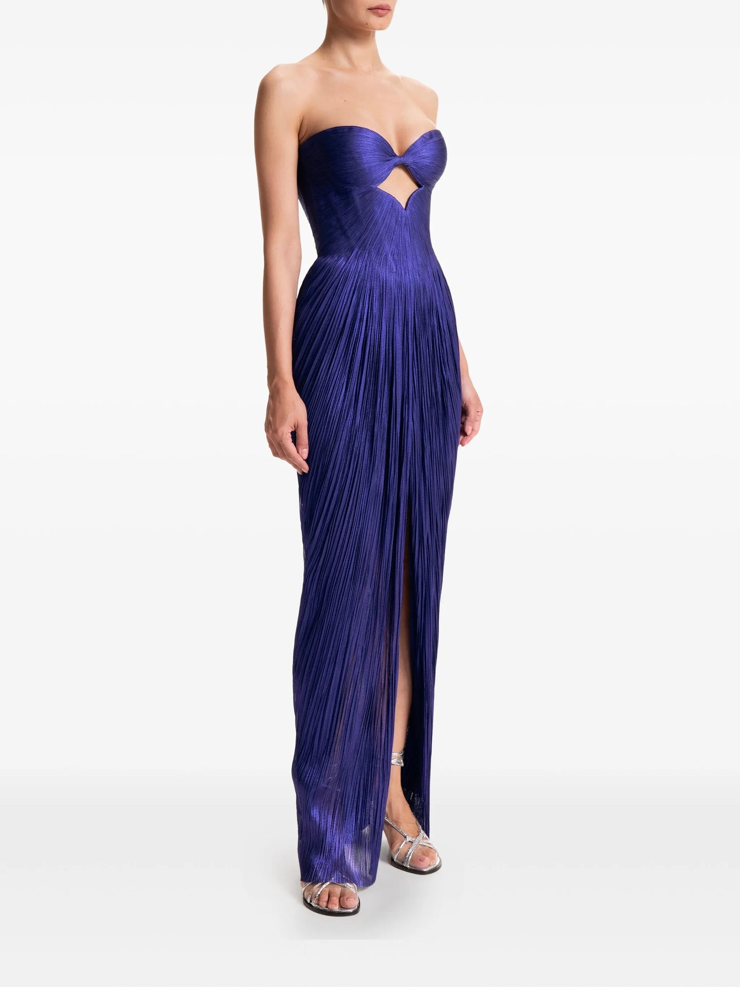 Stephanie cut-out lace-up dress