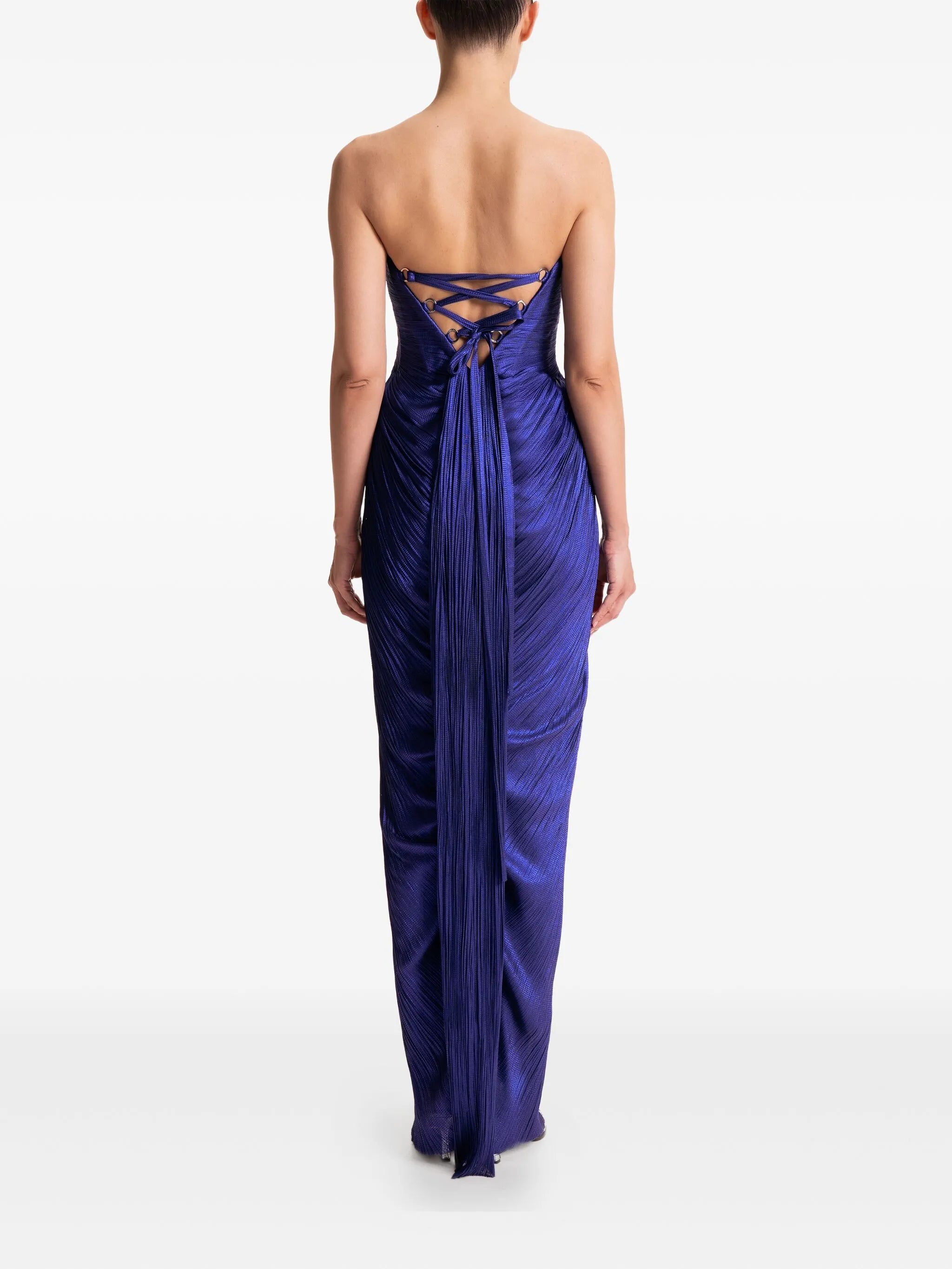 Stephanie cut-out lace-up dress