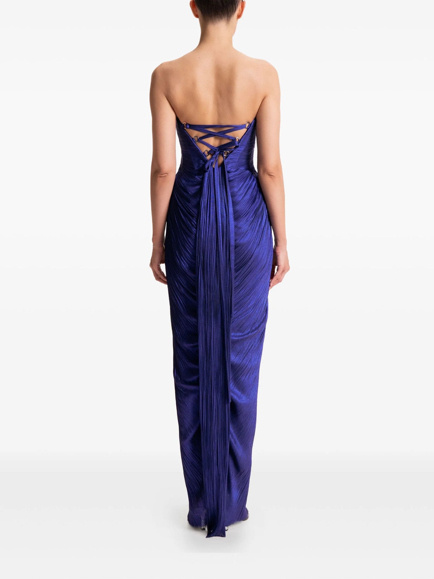 Stephanie cut-out lace-up dress