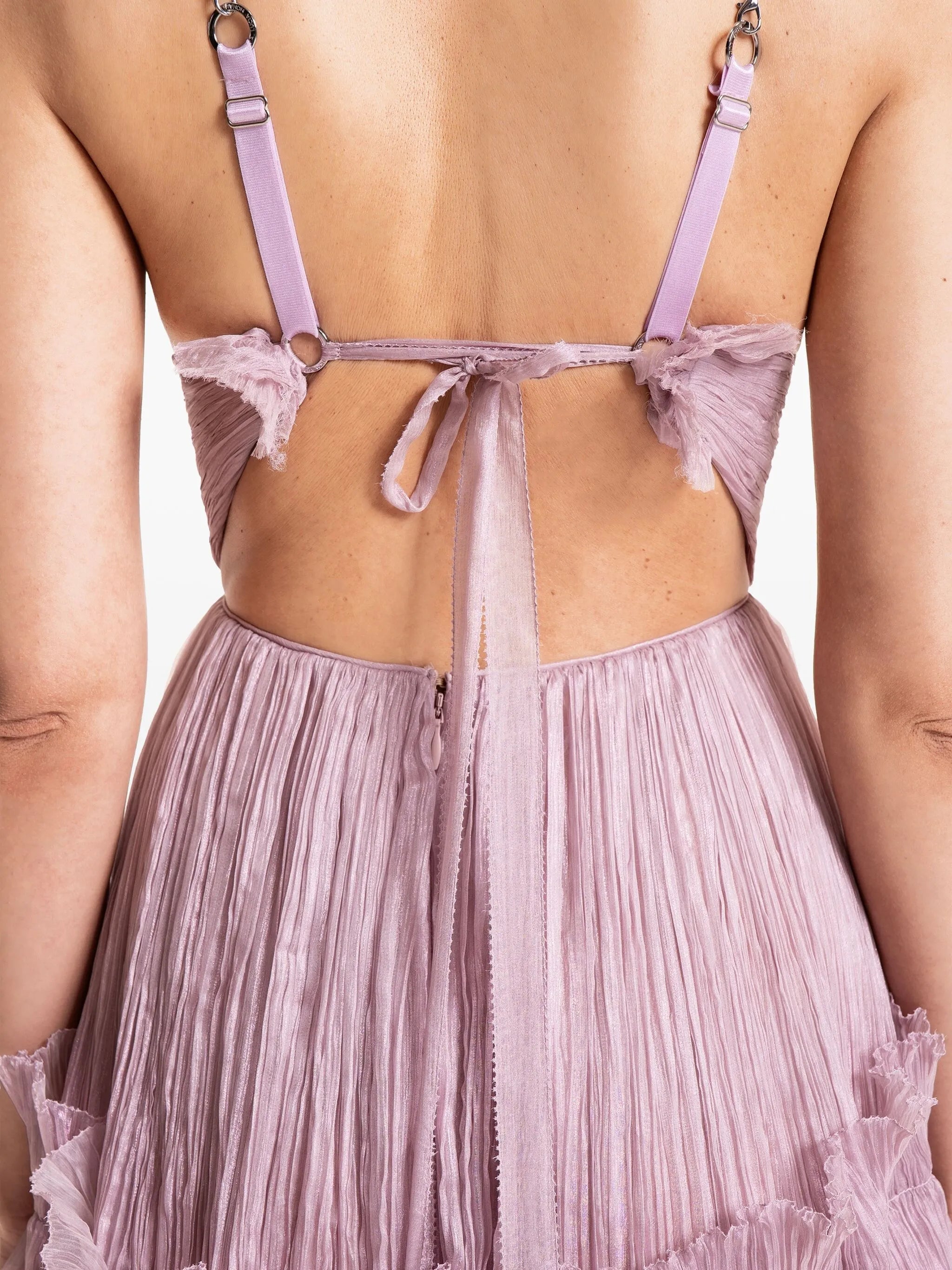 Yarinna ruffled asymmetrical dress