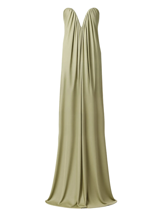 Olivienne heart-neck maxi dress