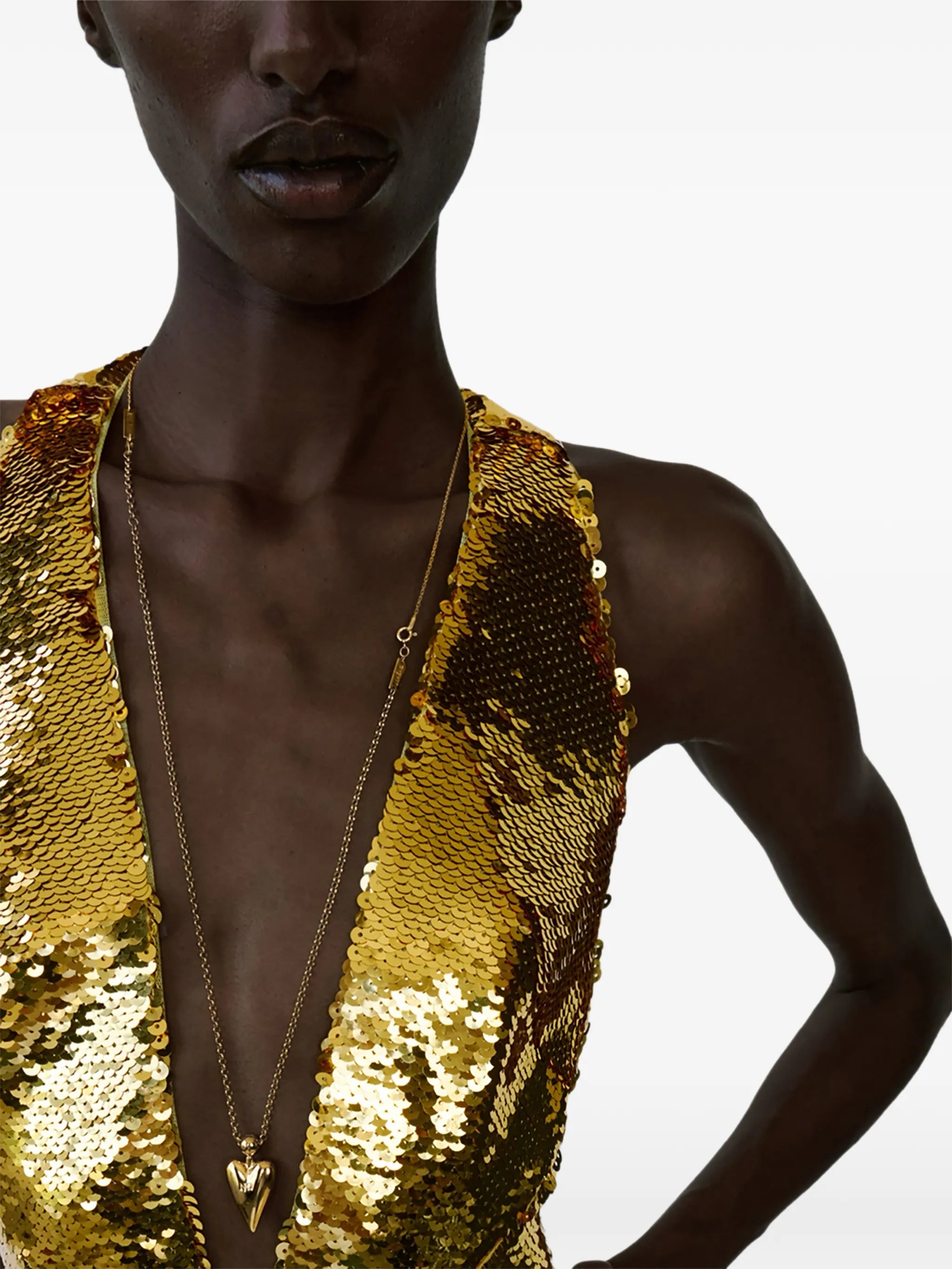 Olympia sequin-embellishment maxi dress