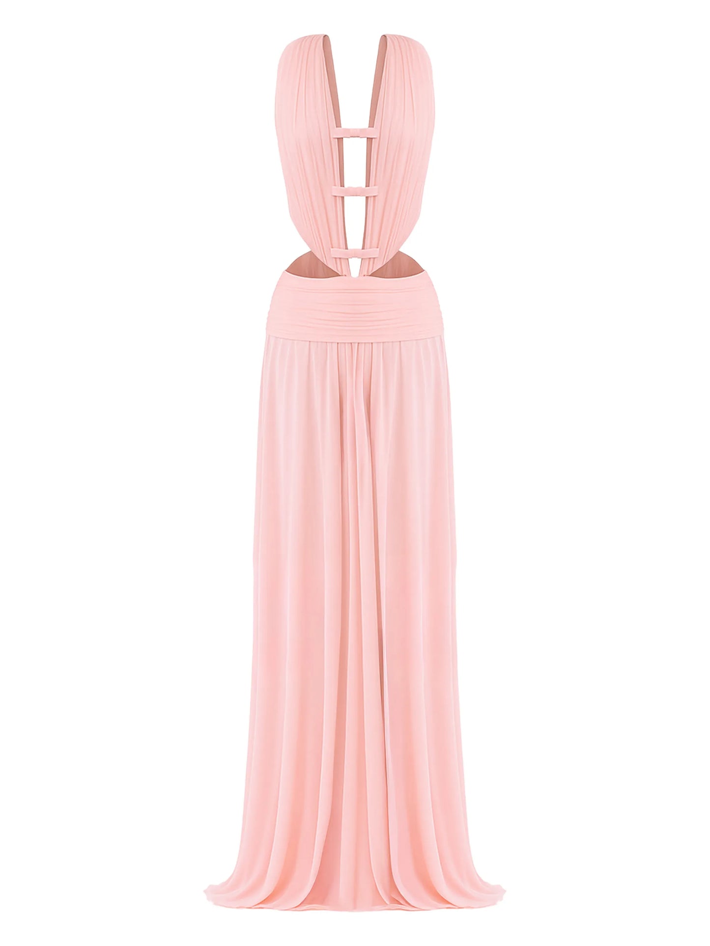Bambi bow-embellishment maxi dress