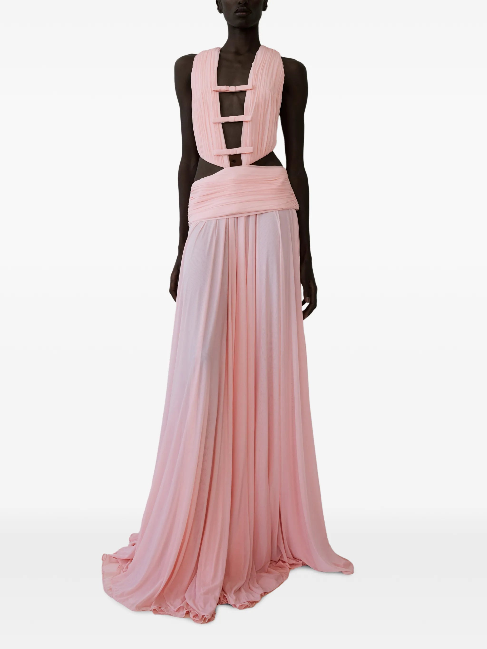 Bambi bow-embellishment maxi dress