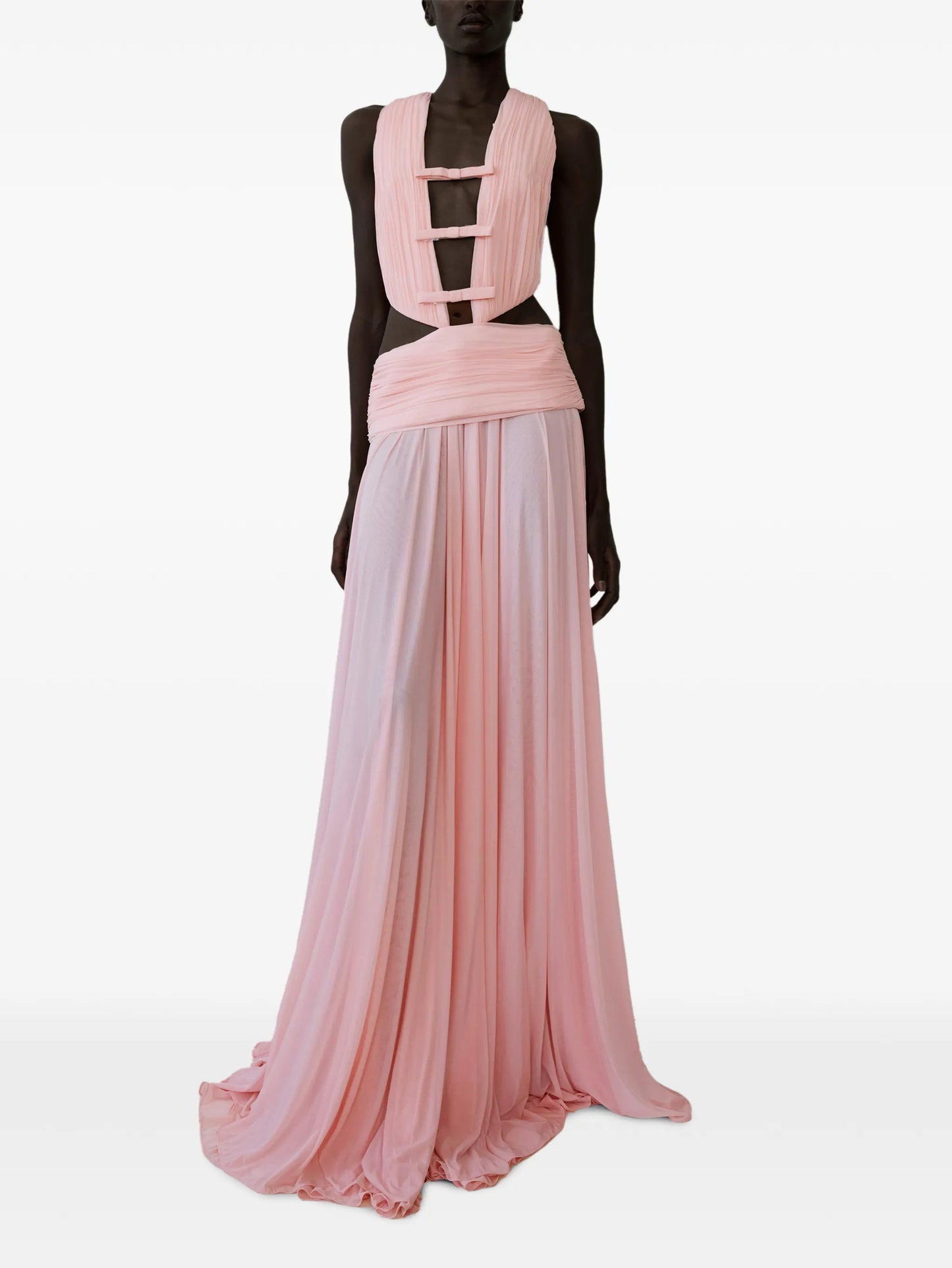 Bambi bow-embellishment maxi dress
