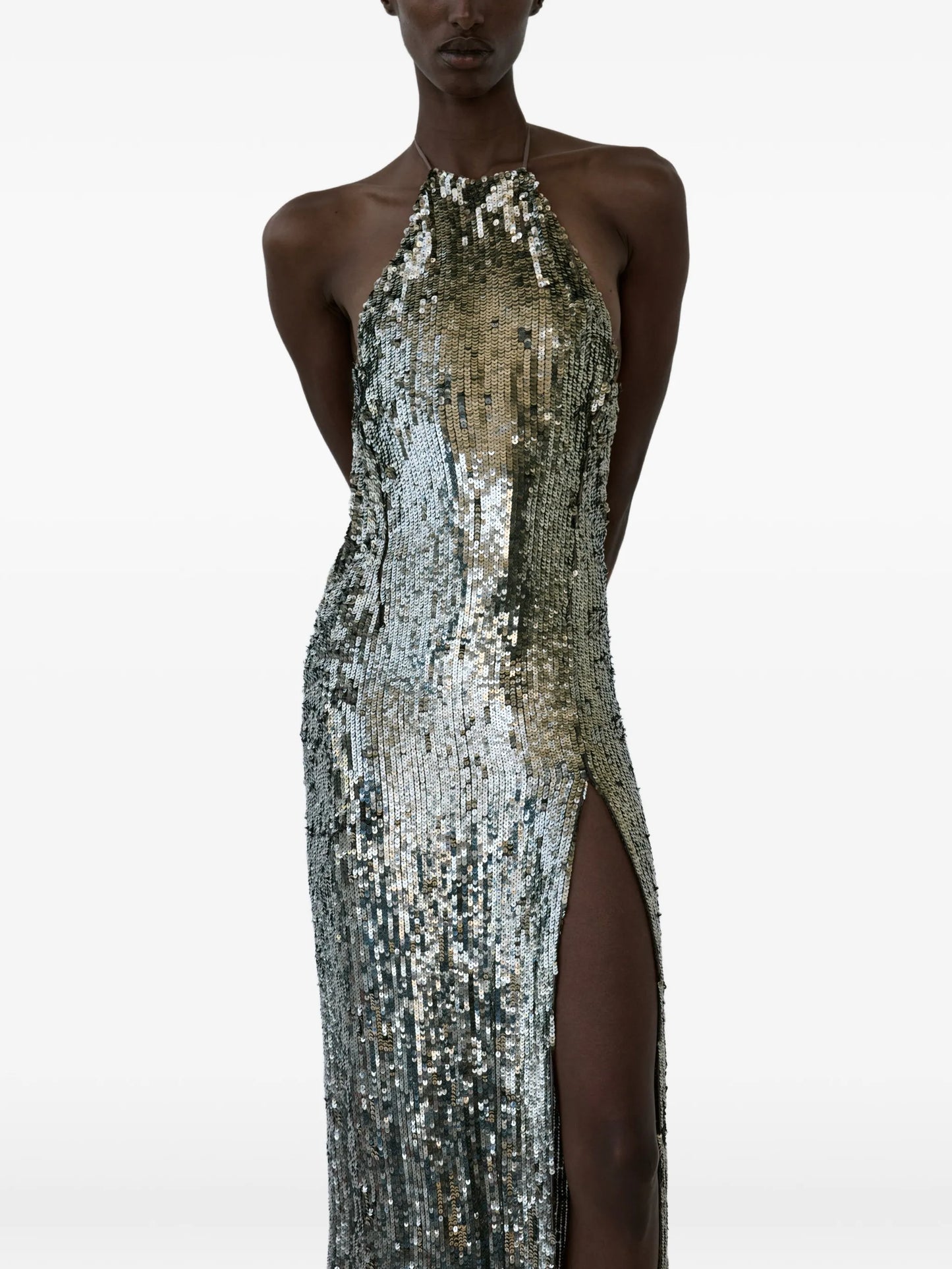 sequin-embellishment maxi dress