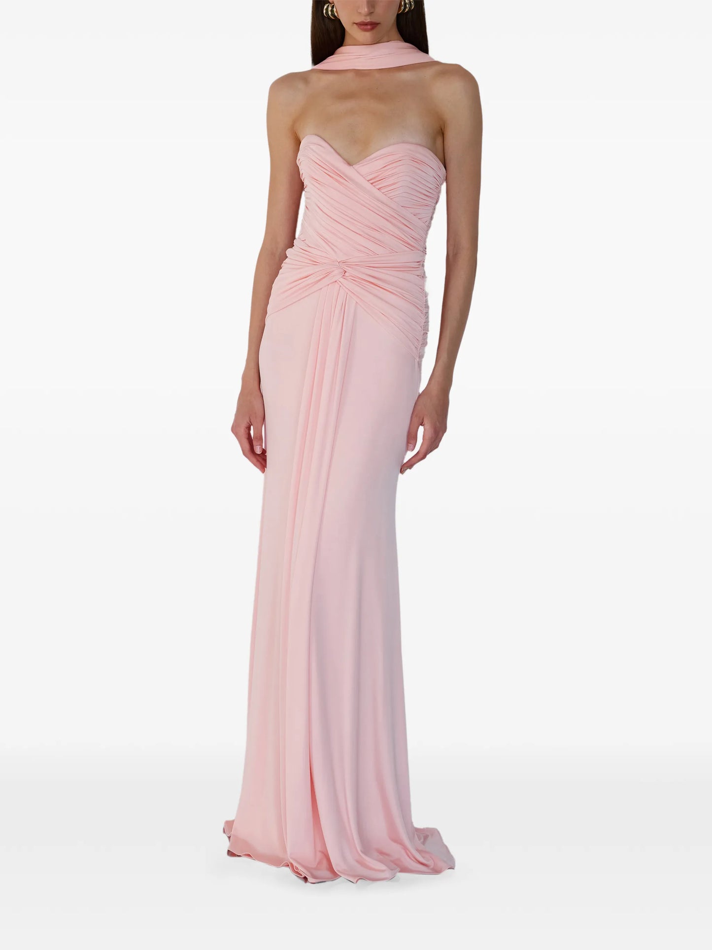 Amanda heart-neck gown