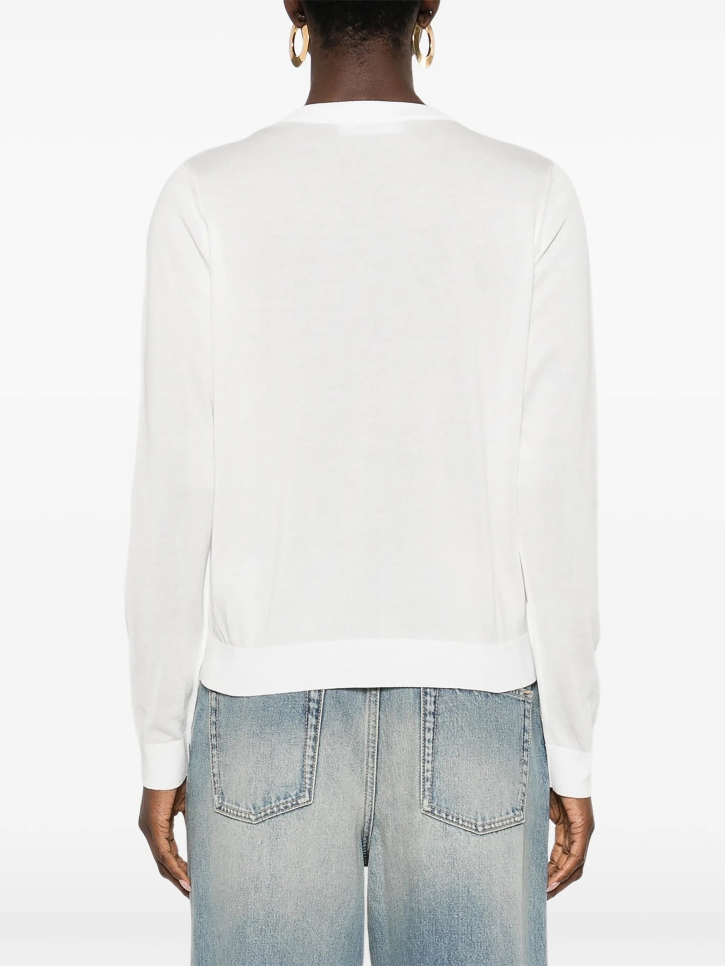 Baroque-pattern lace cardigan