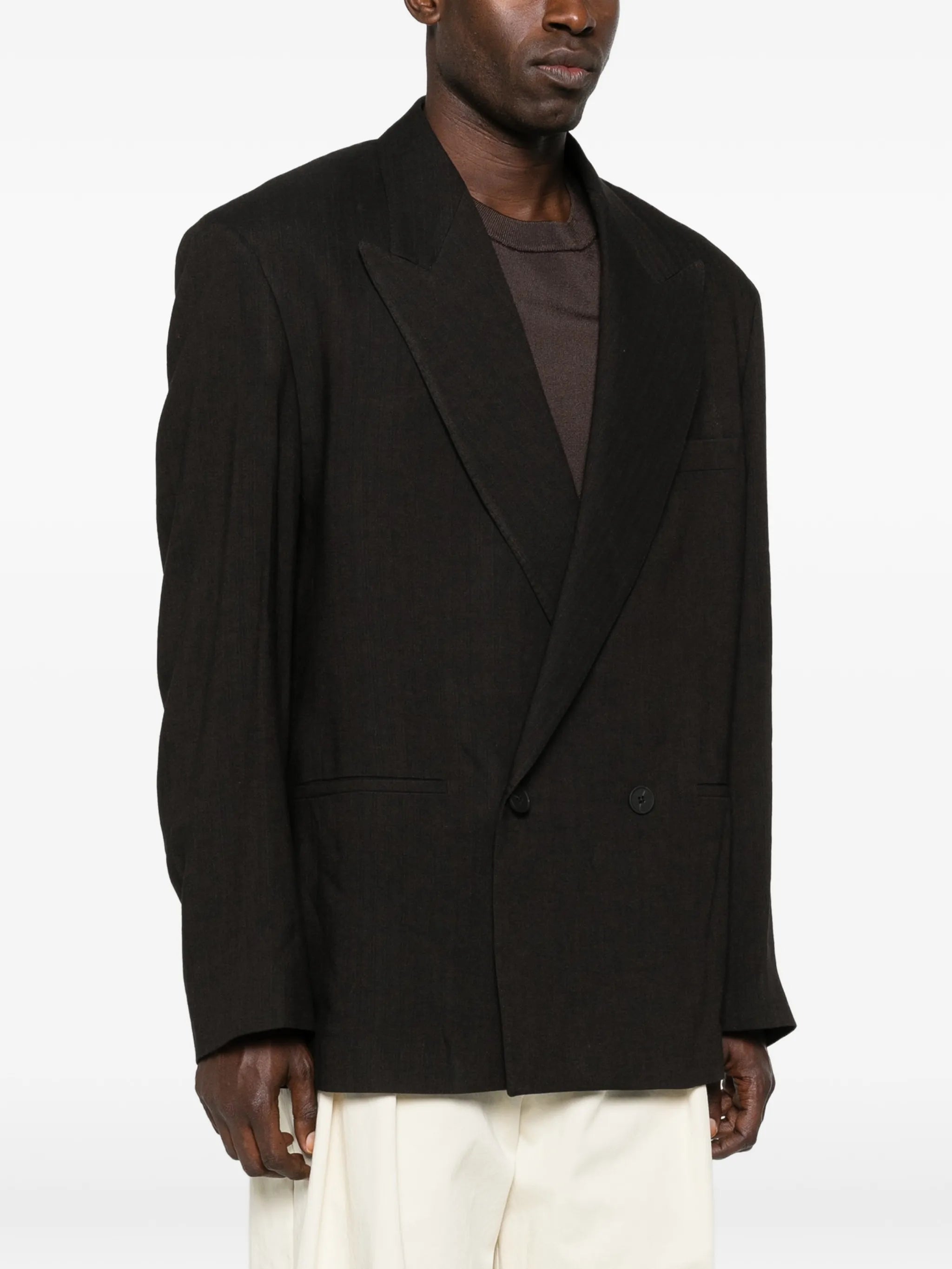 double-breasted blazer