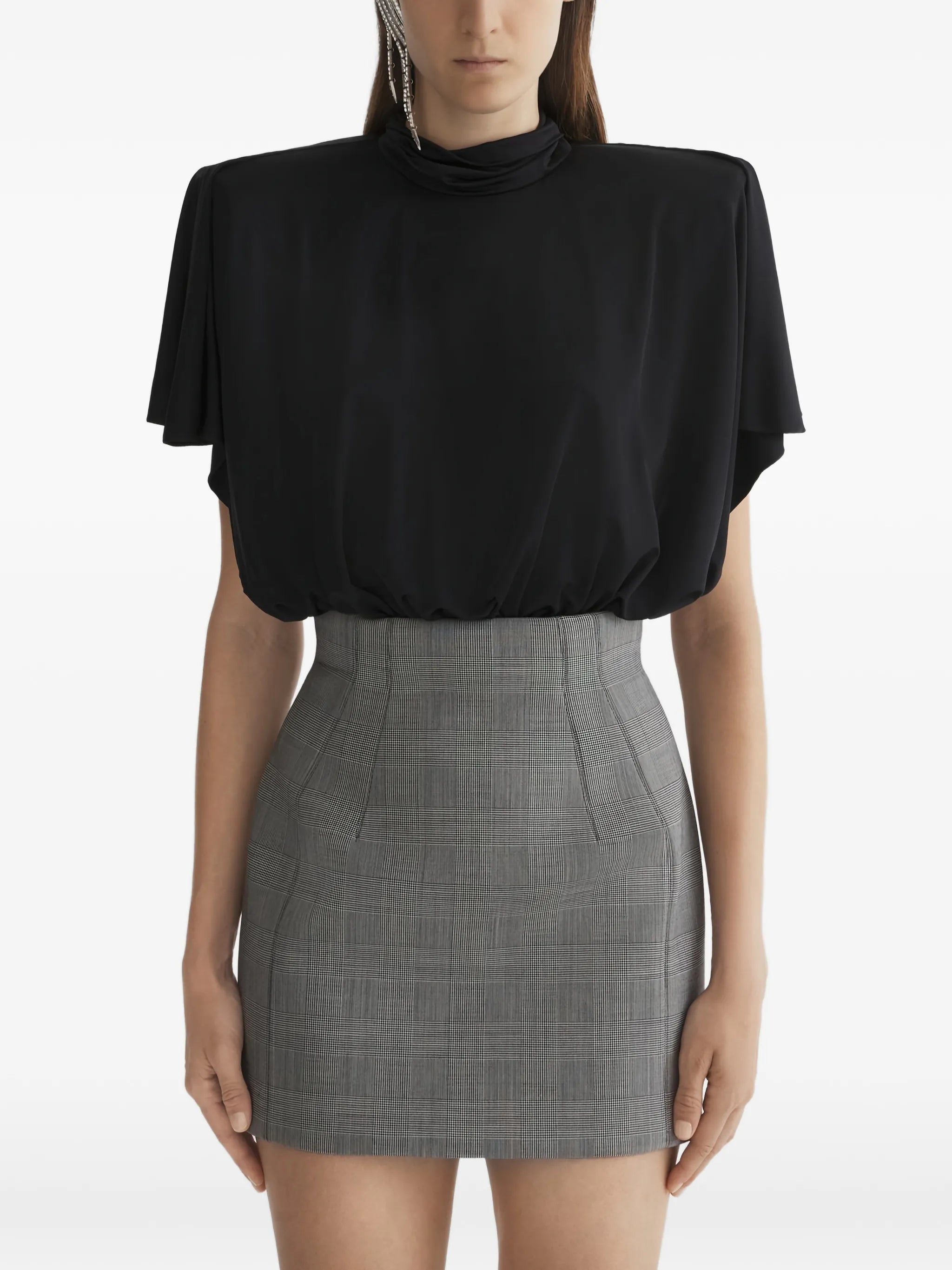draped bodysuit
