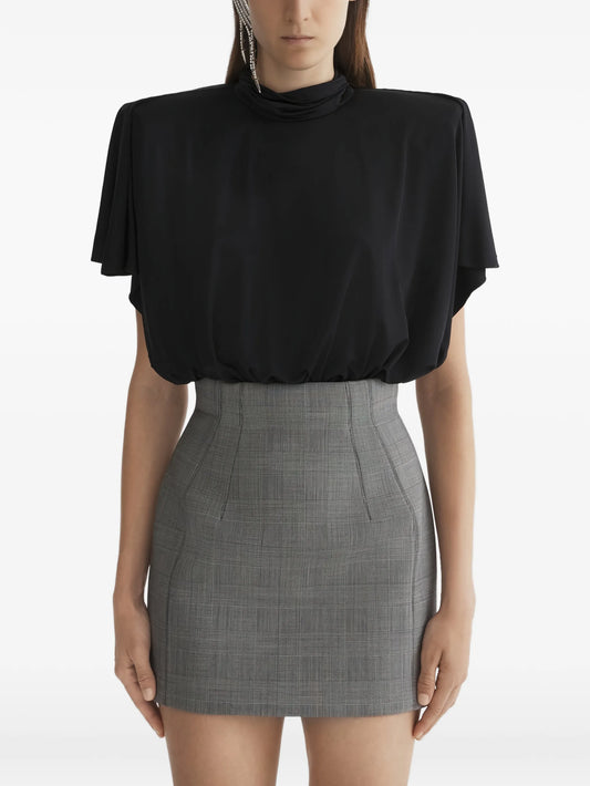draped bodysuit