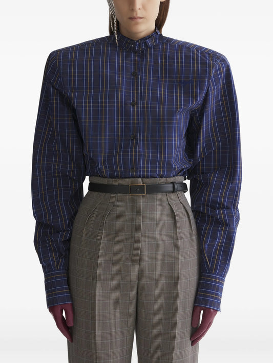 padded shoulders shirt