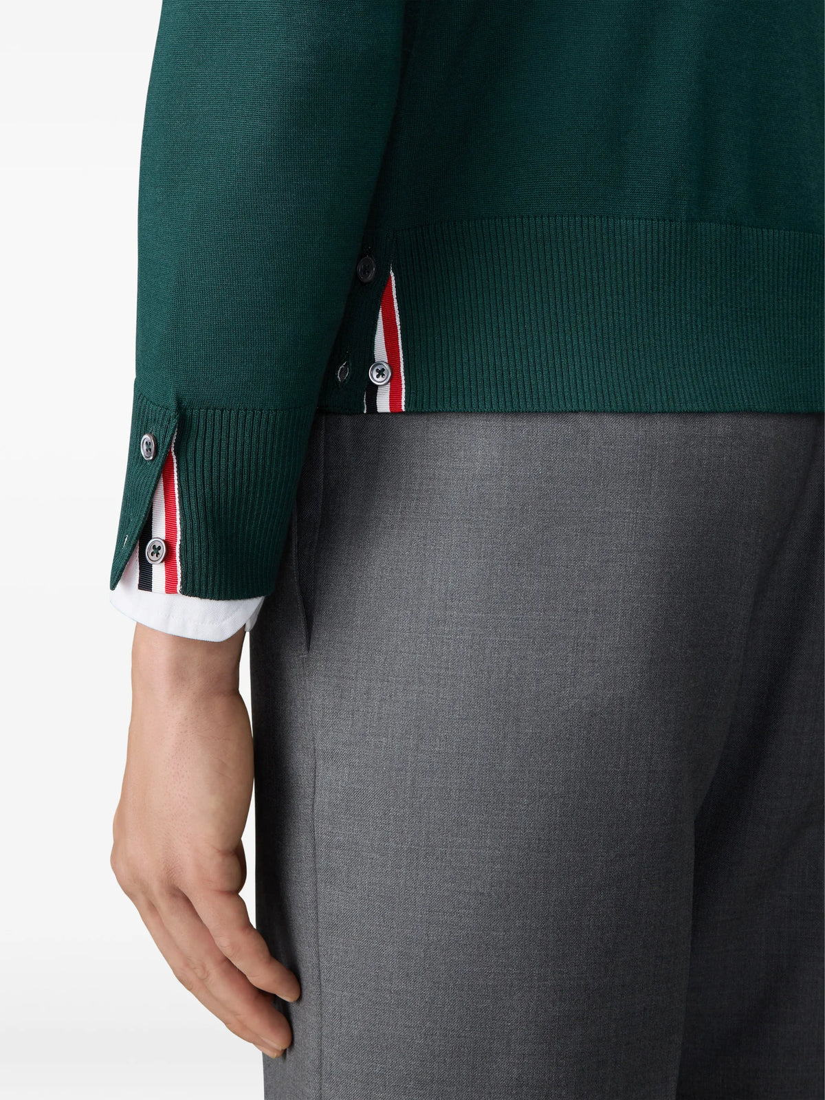 fine merino wool 4-Bar sweater