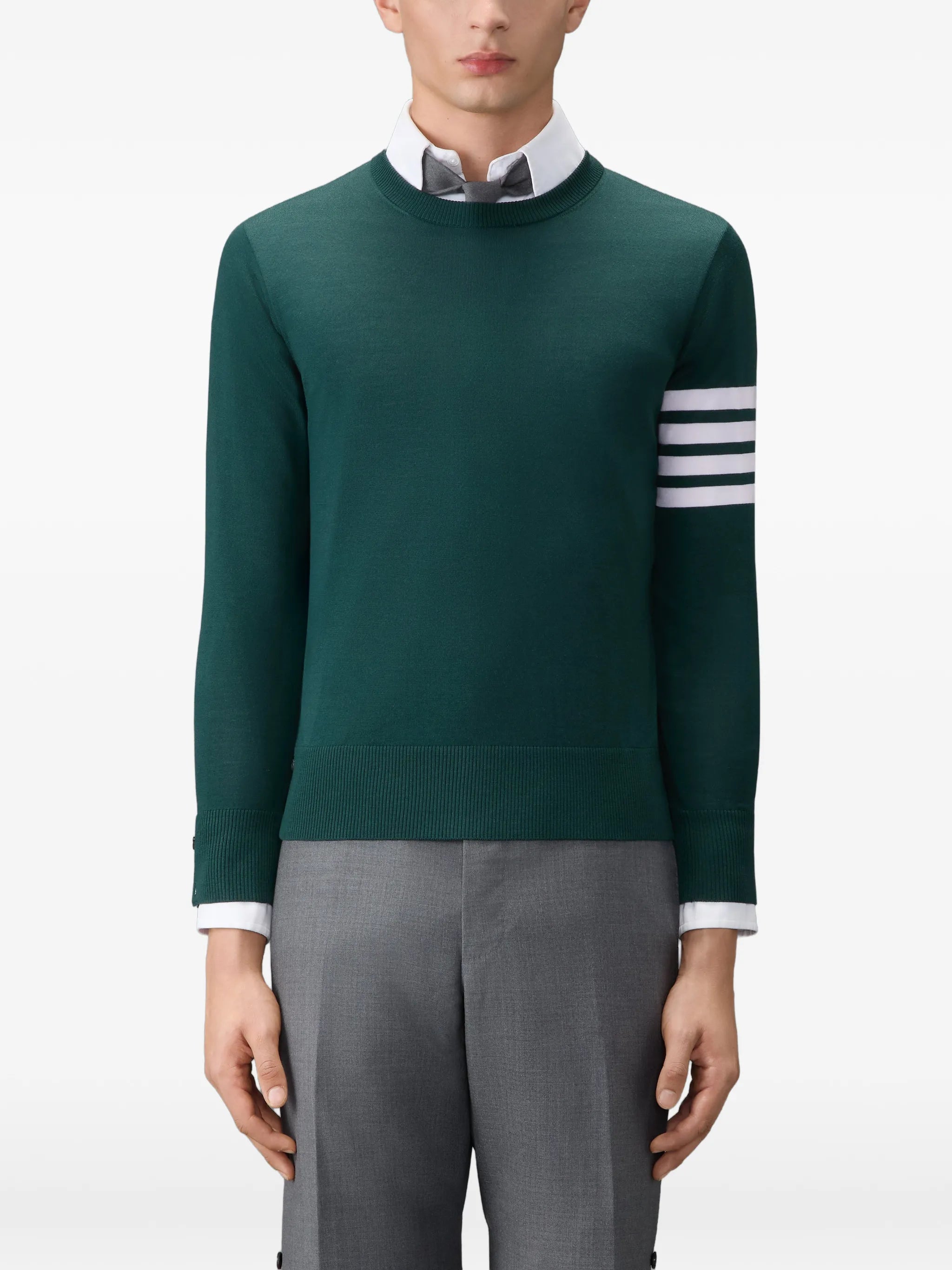 fine merino wool 4-Bar sweater