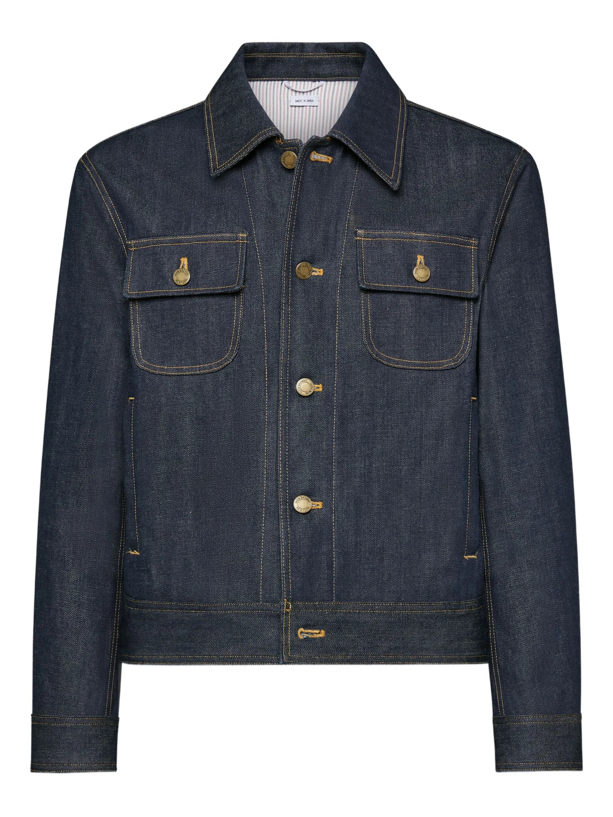 selvedge denim backstrap utility jacket