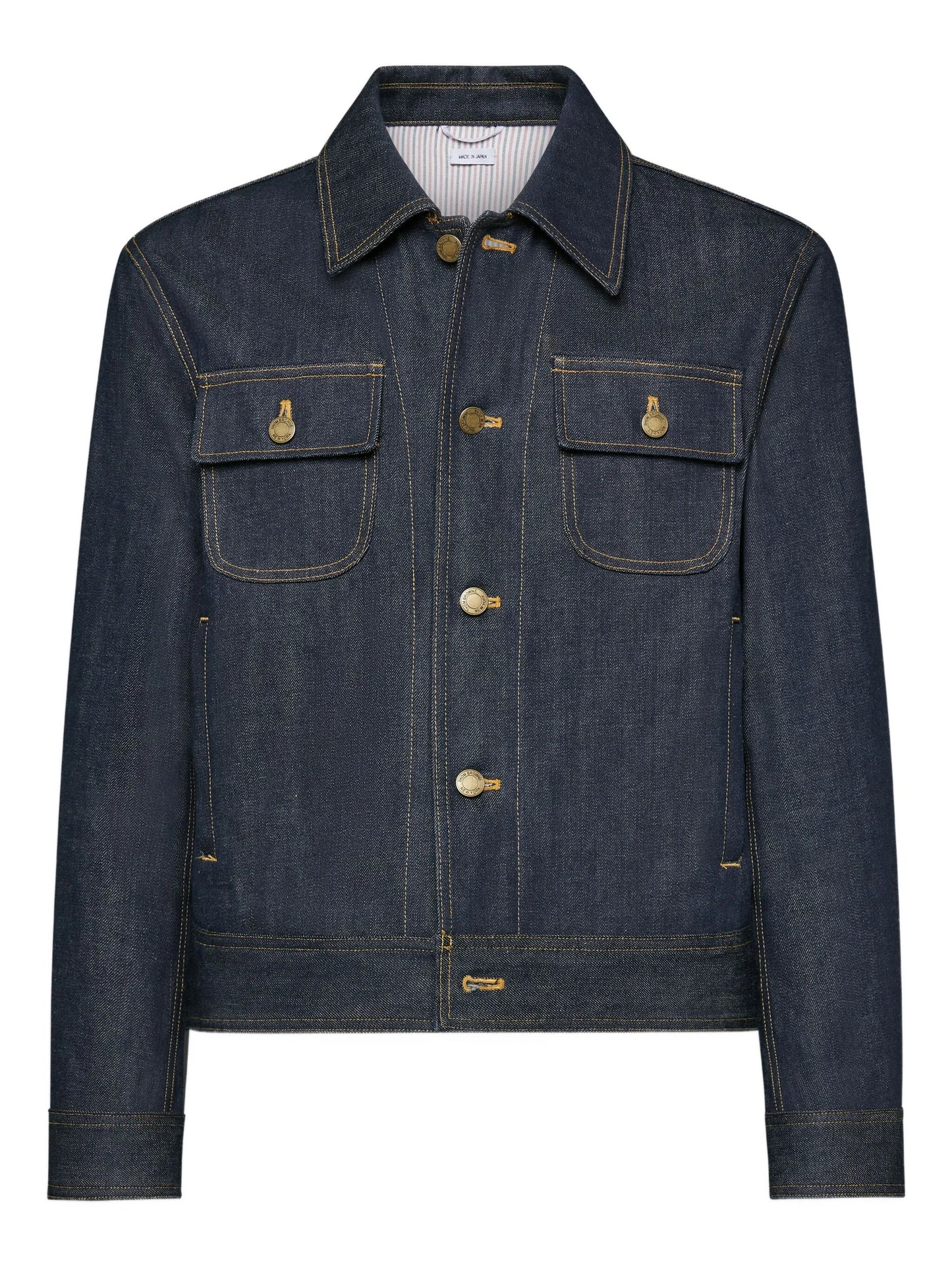 selvedge denim backstrap utility jacket