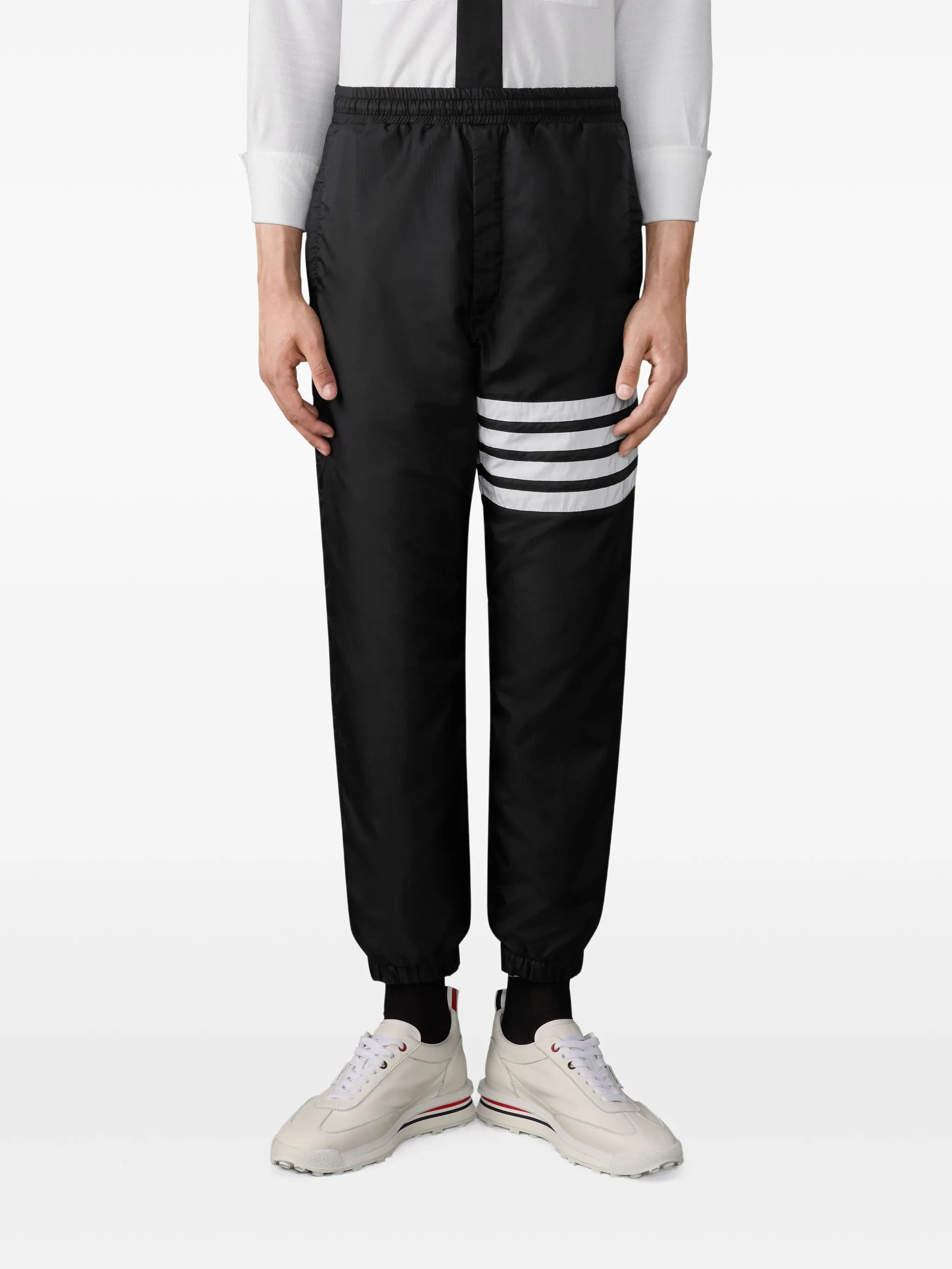 four-bar stripe-detail track pants