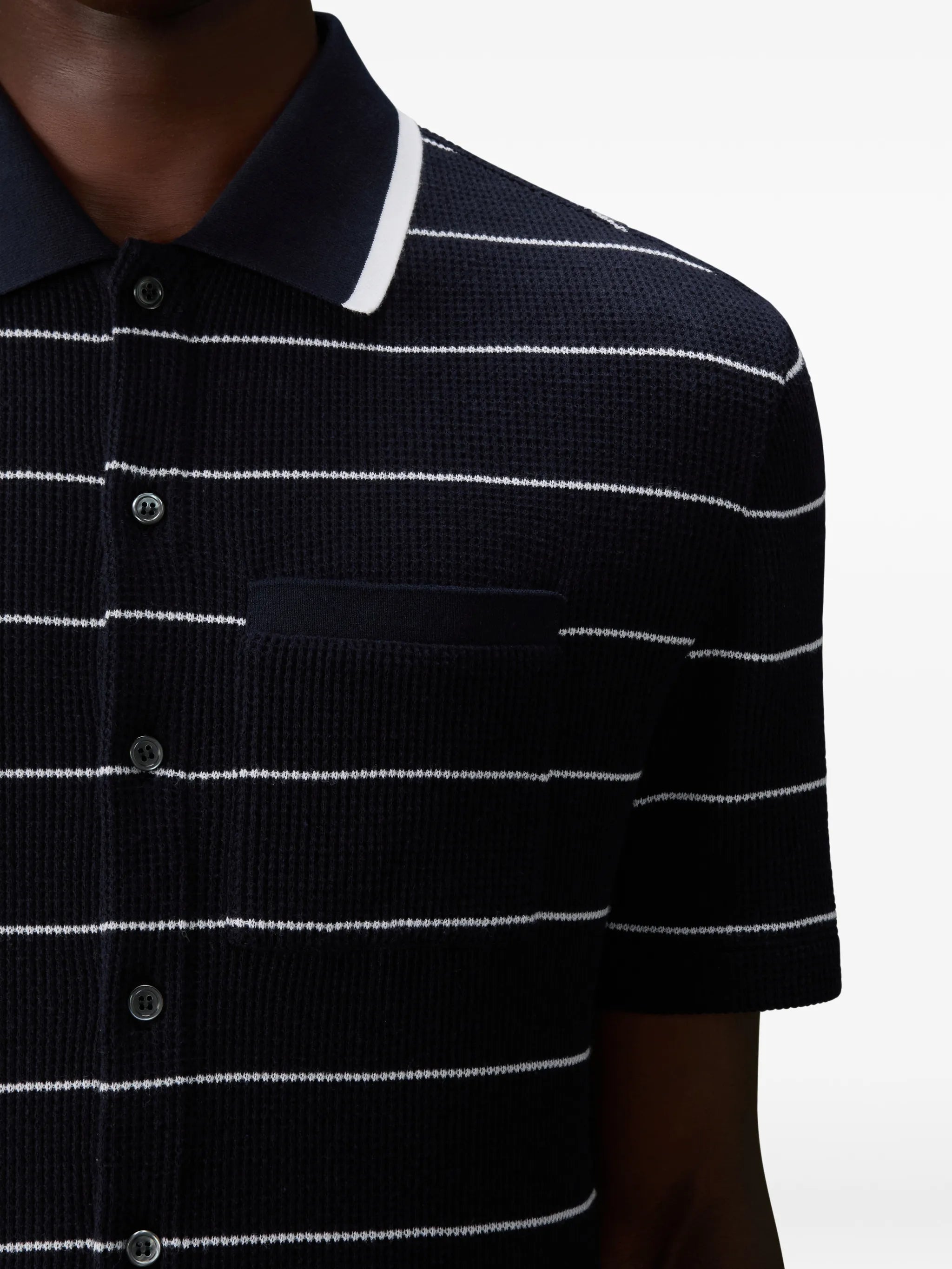 stripepattern short-sleeve shirt