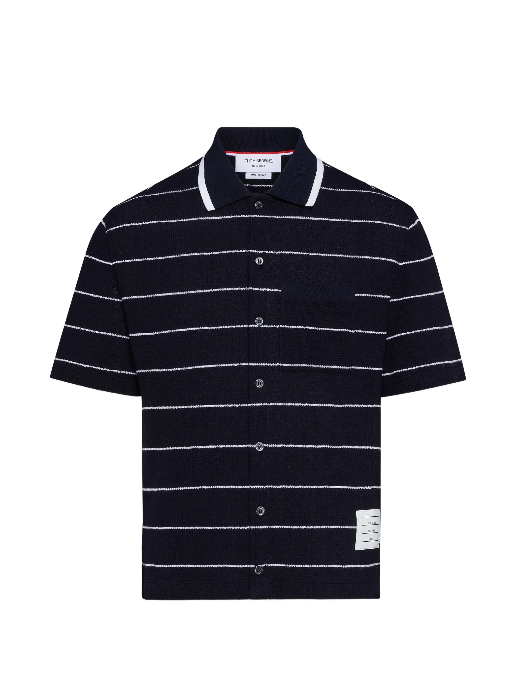 stripepattern short-sleeve shirt