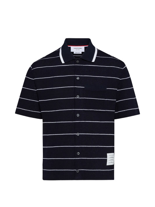 stripepattern short-sleeve shirt
