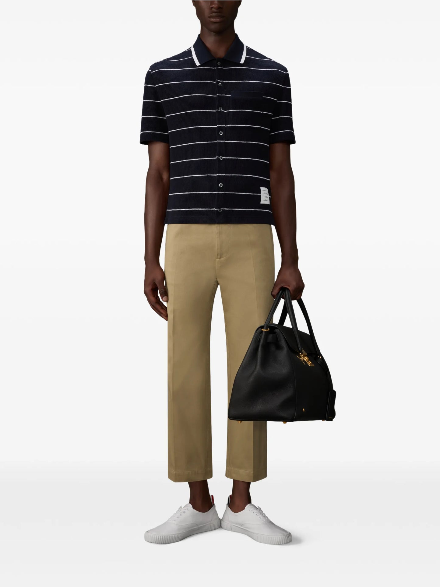 stripepattern short-sleeve shirt