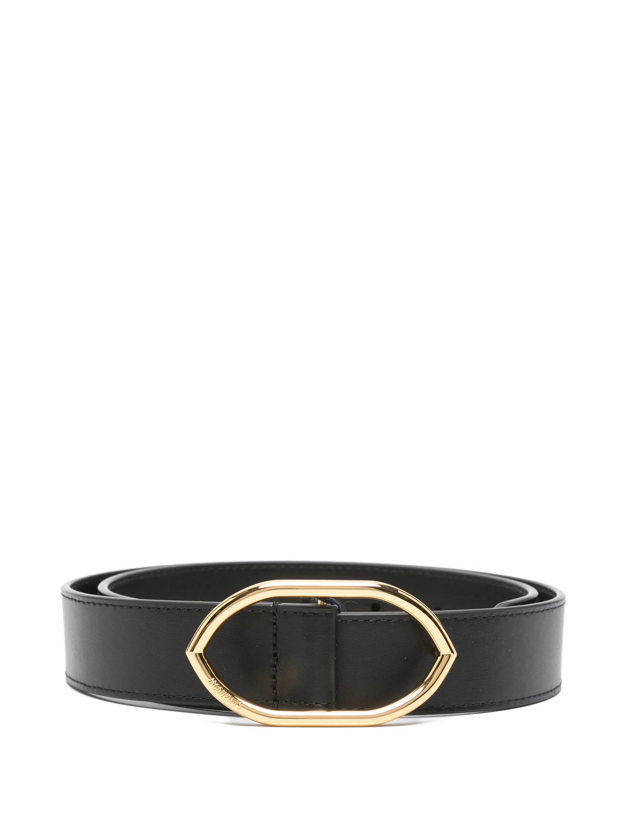 Calisson oval-buckle belt