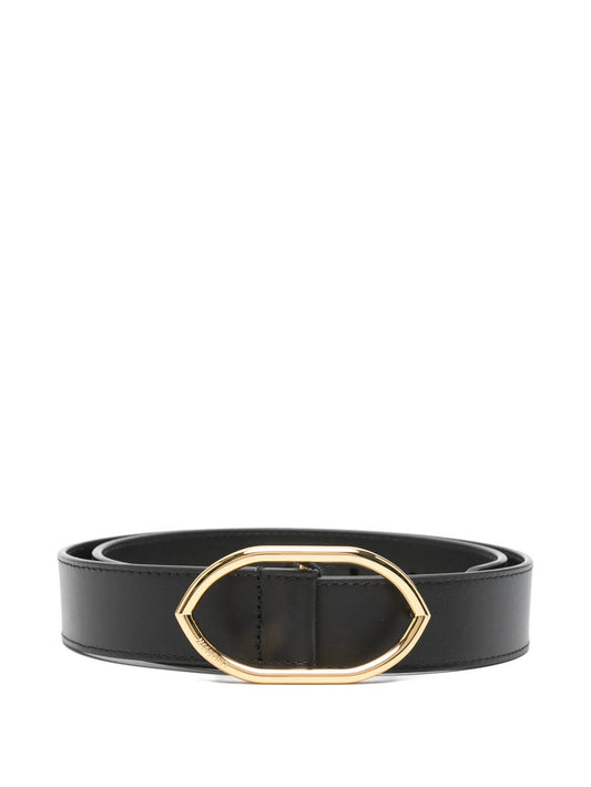 Calisson oval-buckle belt