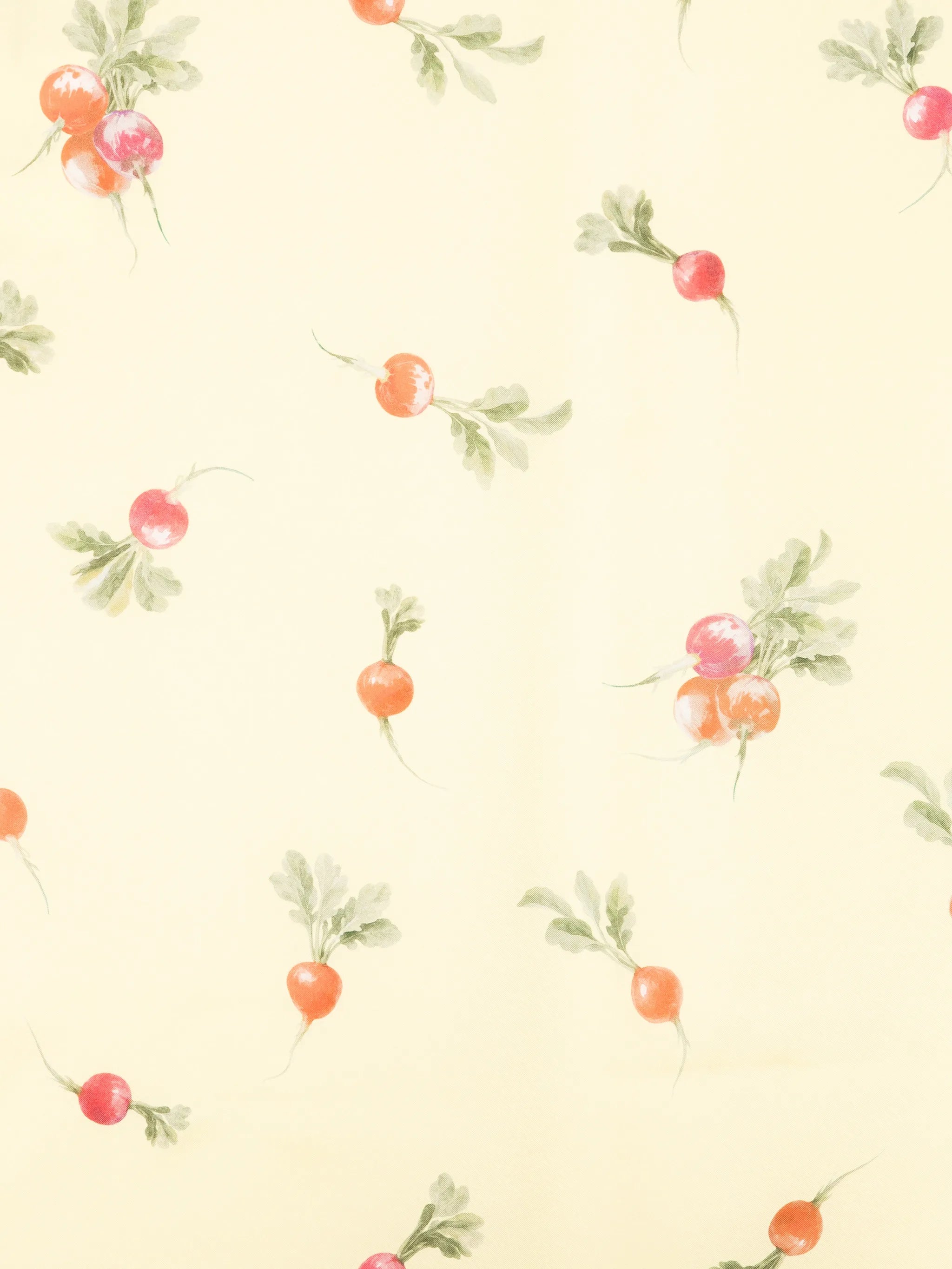 radish-print silk square scarf