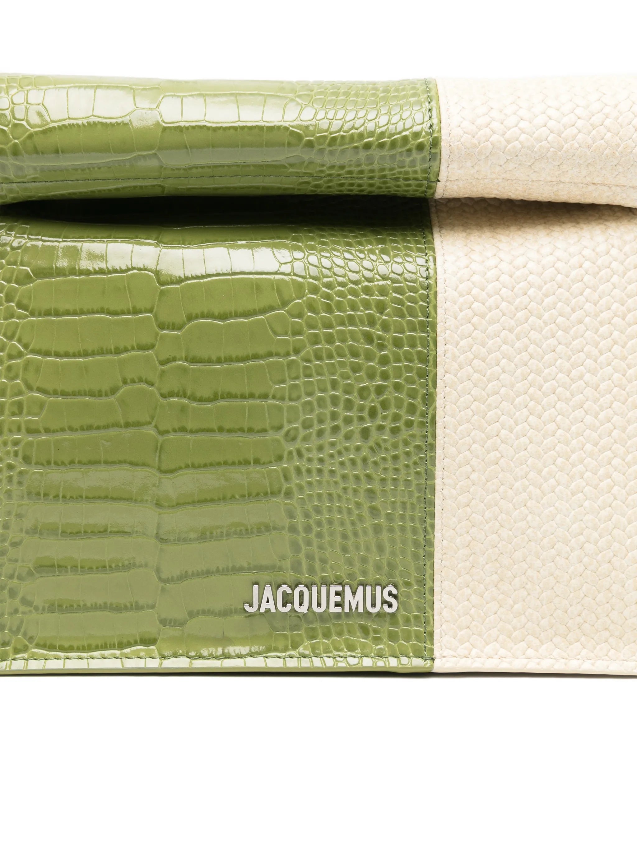 Rond Carré two-toned clutch bag