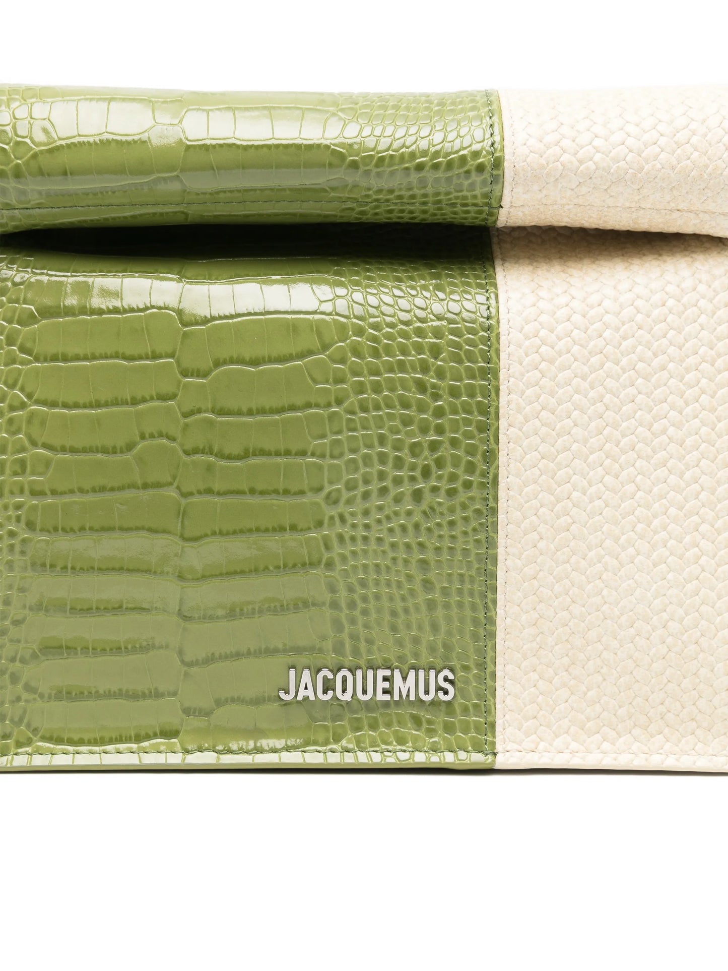 Rond Carré two-toned clutch bag