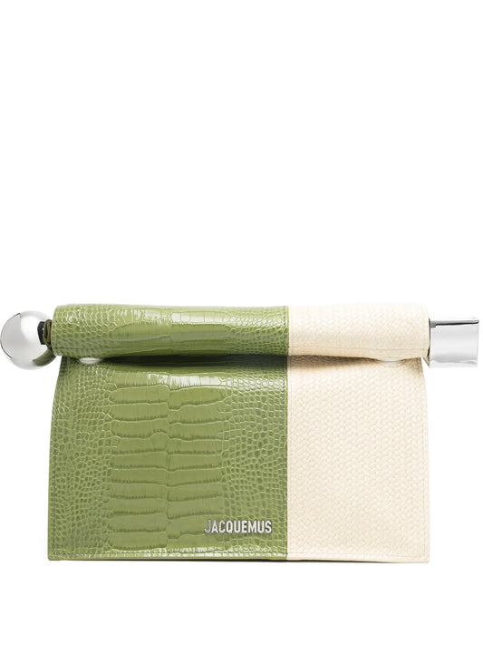 The Pochette Rond Carré two-toned clutch bag