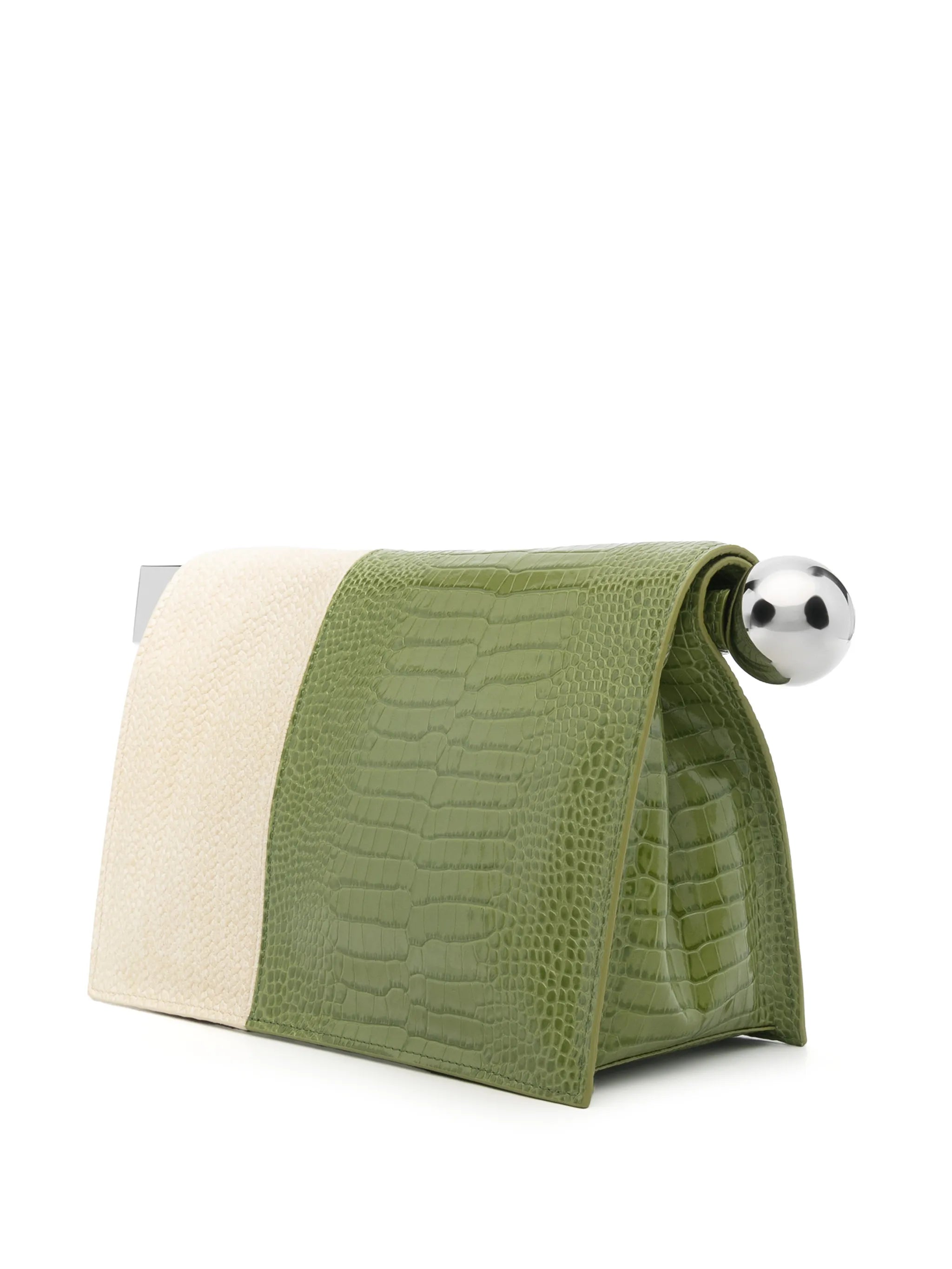 Rond Carré two-toned clutch bag
