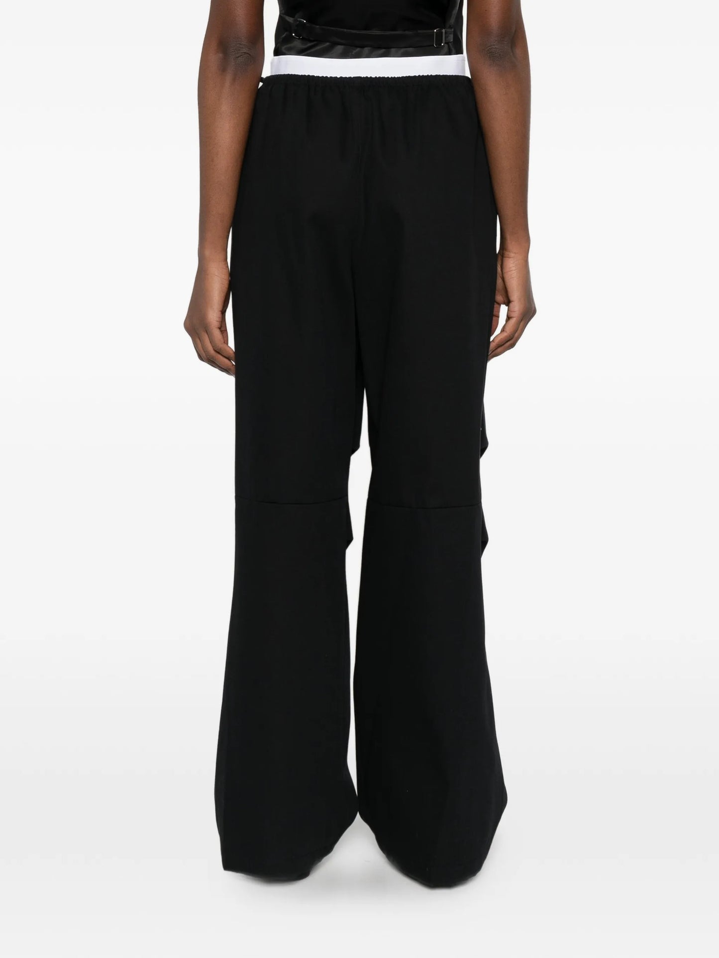 logo-elastic pants