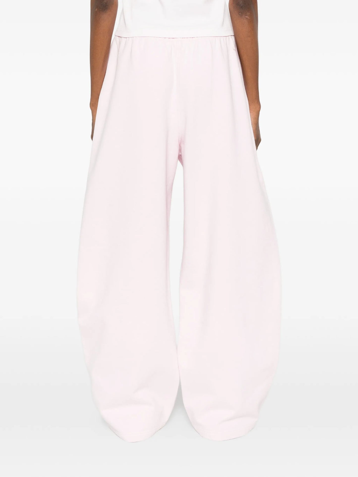 rhinestone-drawstring track pants