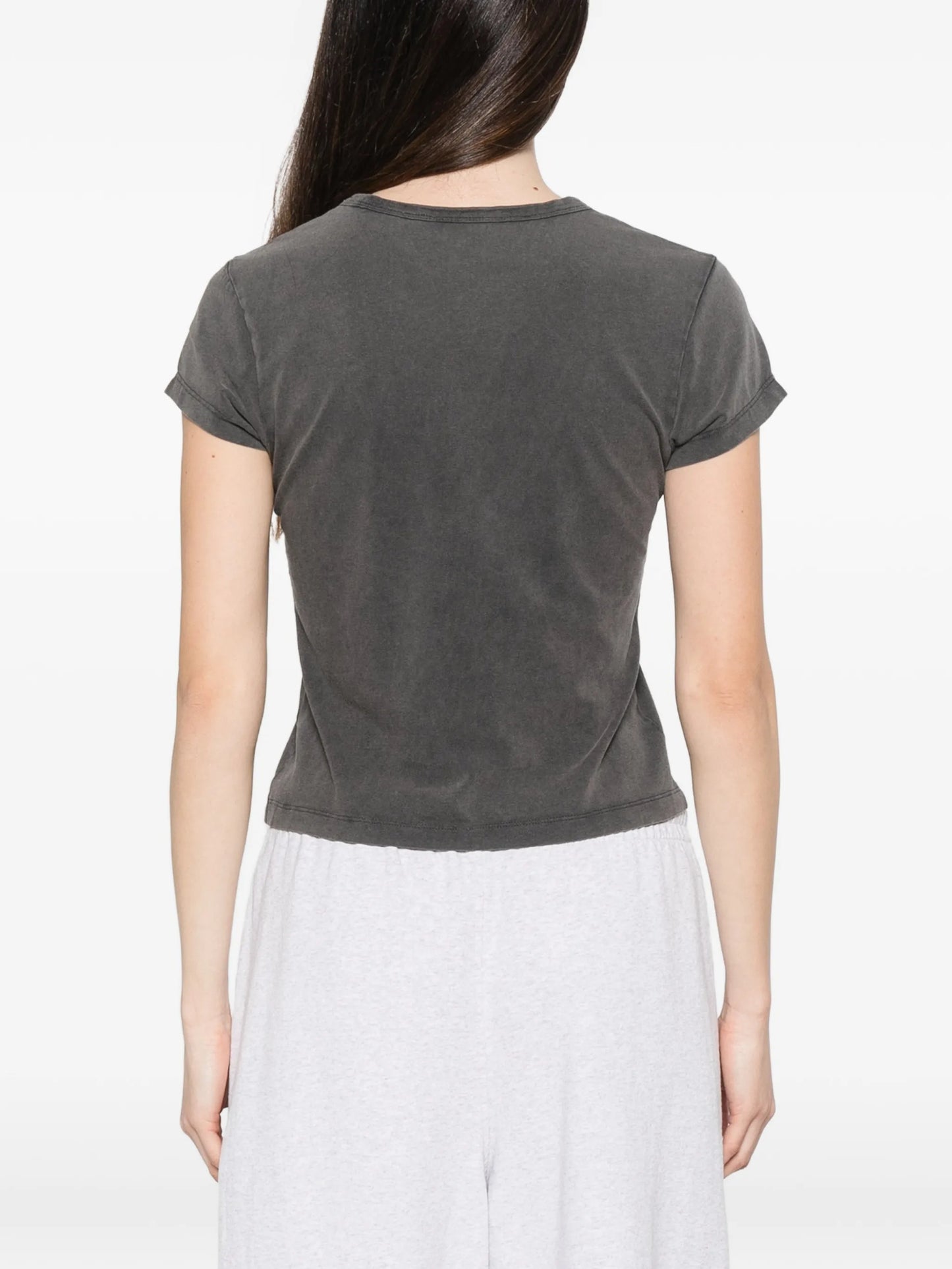 lipstick-print T-shirt