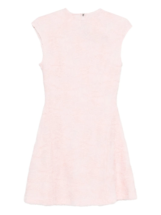 floral-motif mini dress