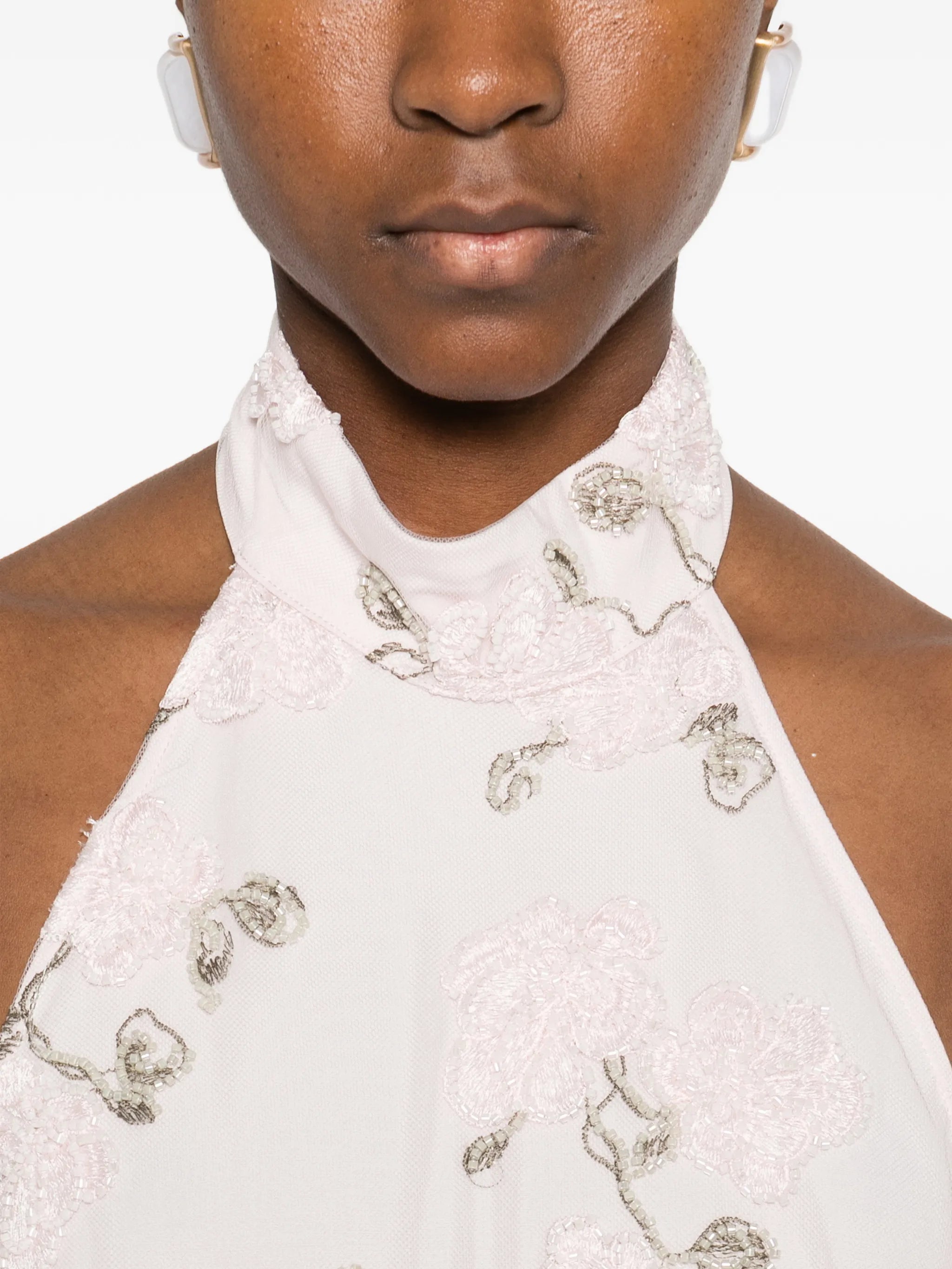 halter-neck maxi dress