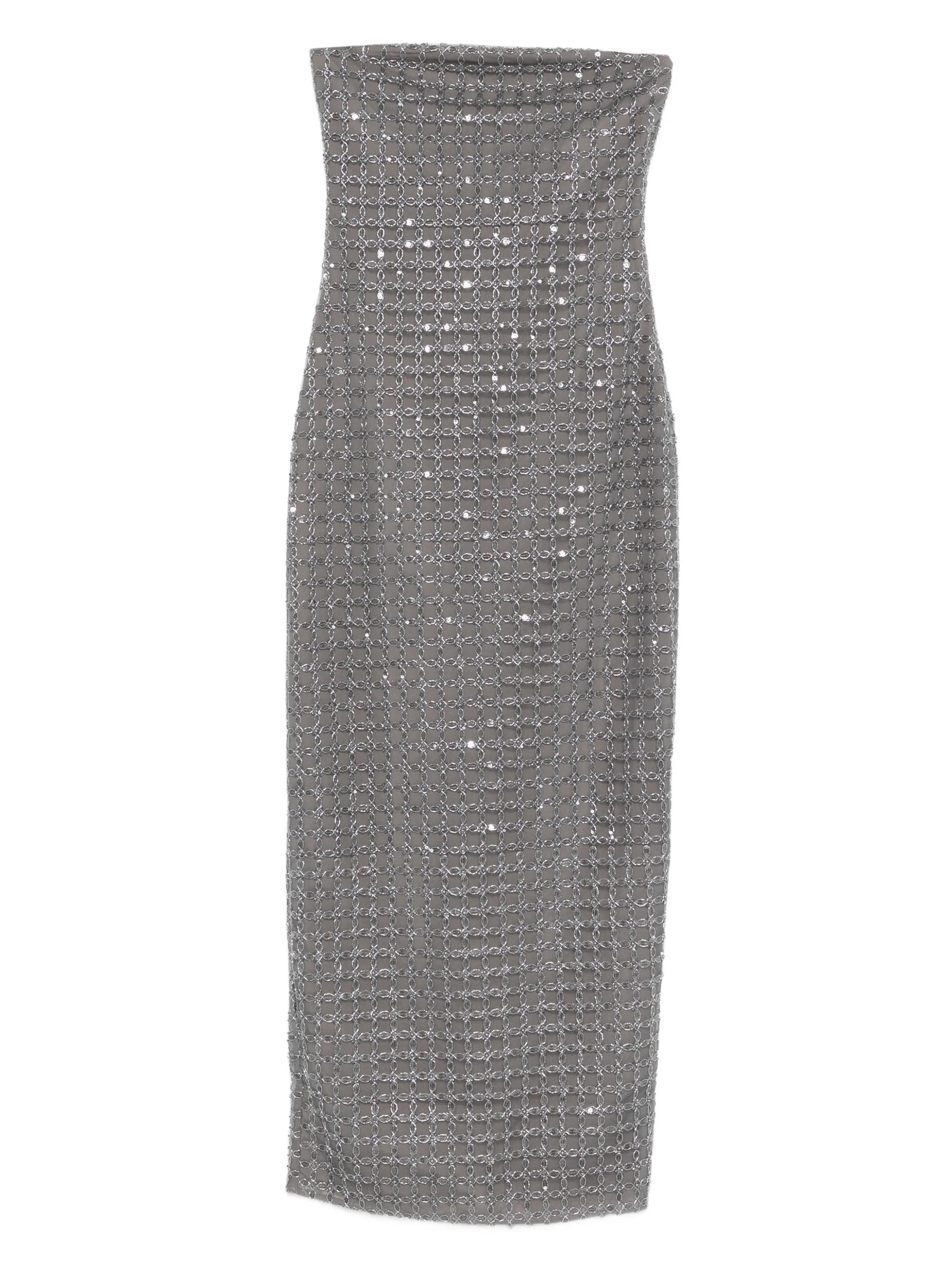 bead-embellishment maxi dress