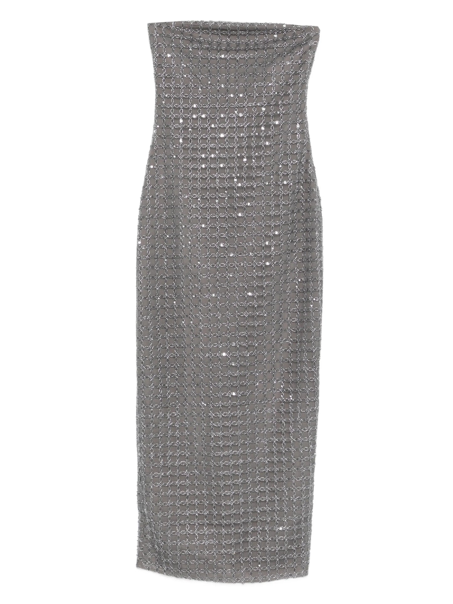 bead-embellishment maxi dress