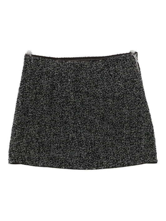bouclé mini skirt