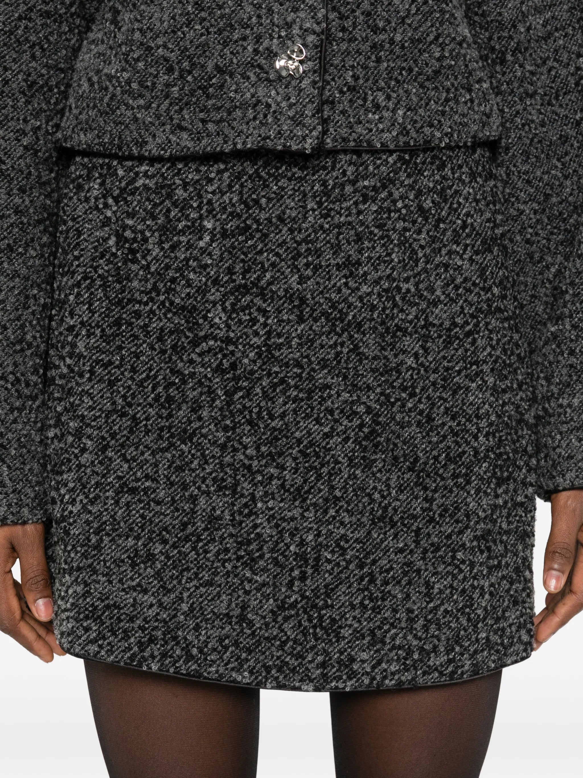 sequin-embellishment mini skirt