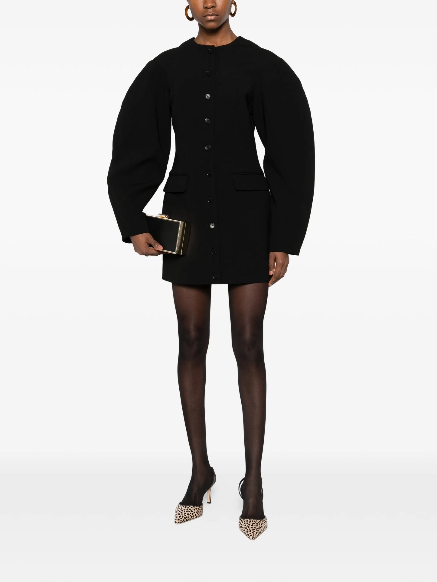 tailored-design mini dress