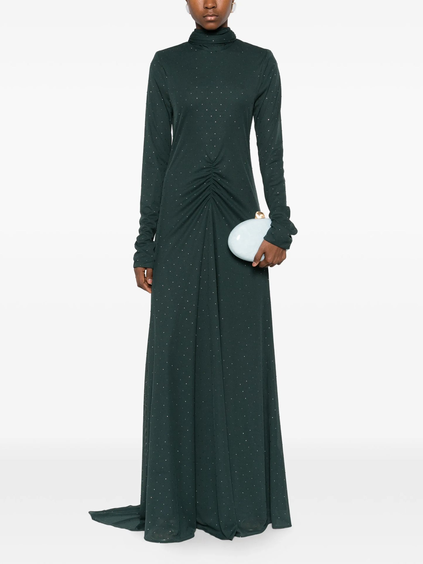 scarf-neck maxi dress
