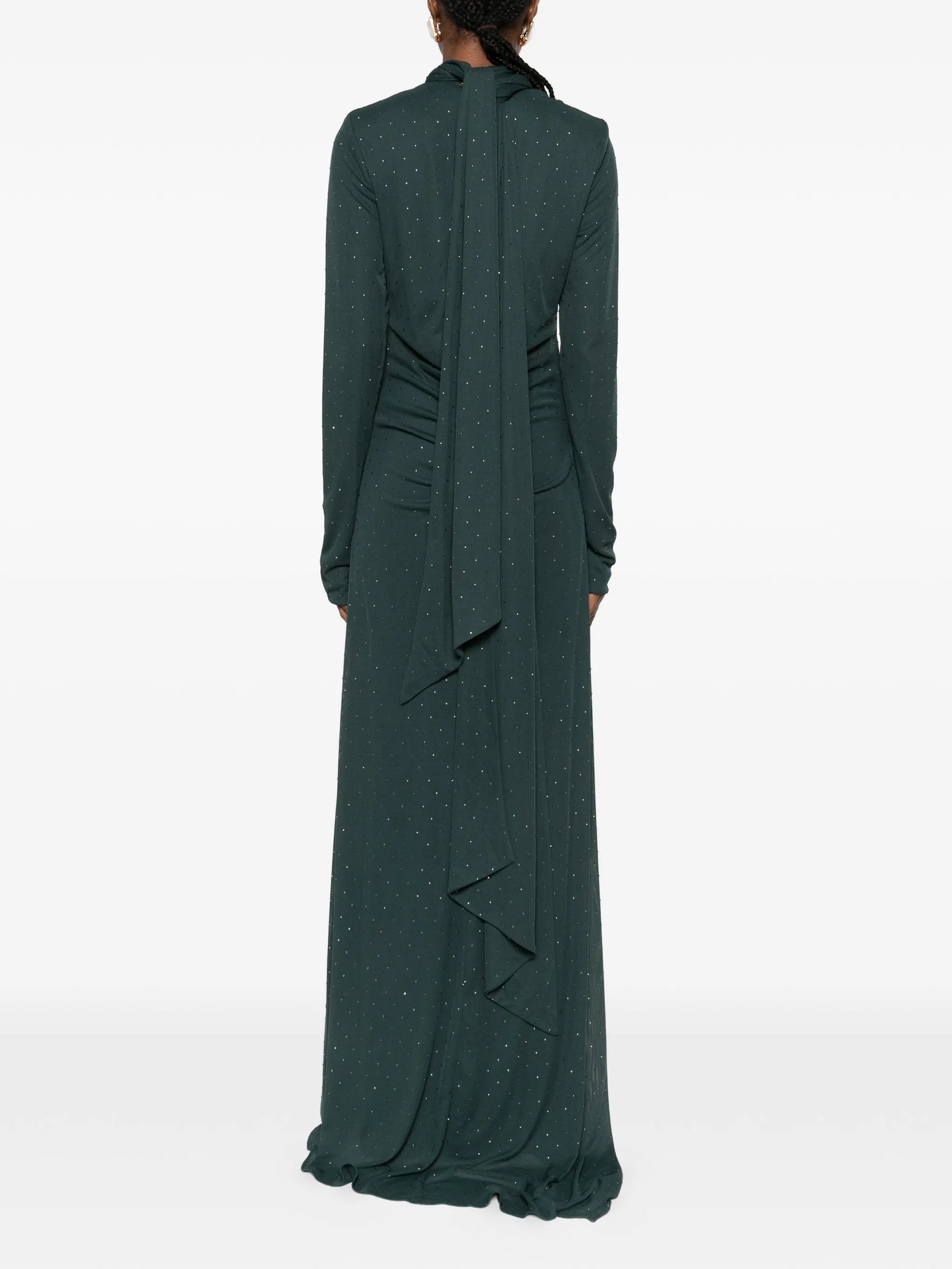 scarf-neck maxi dress