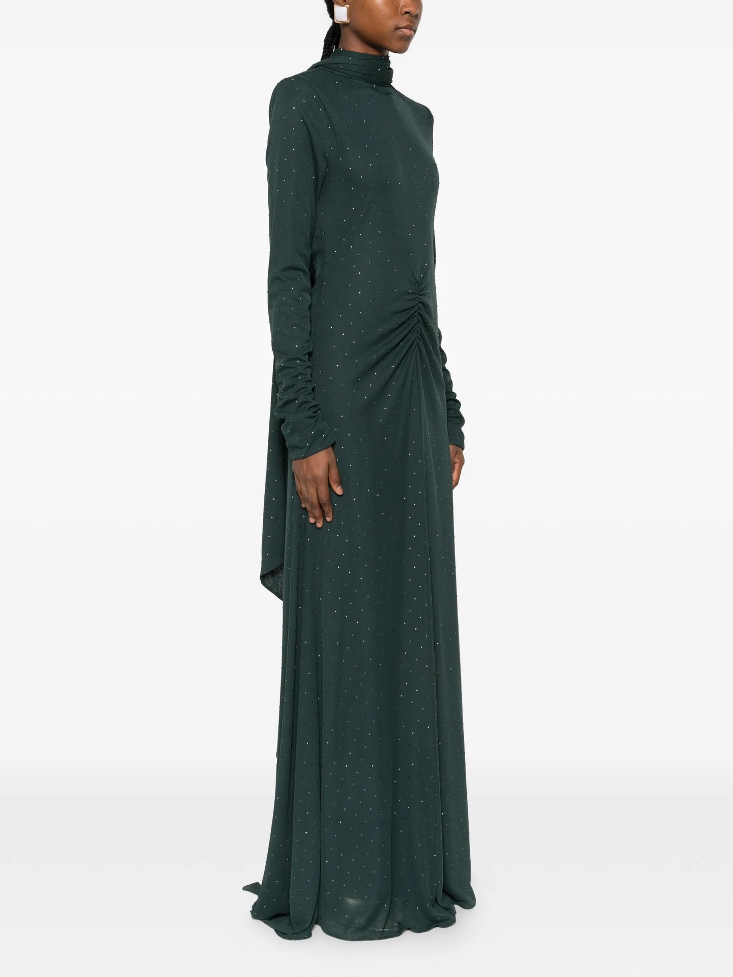 scarf-neck maxi dress
