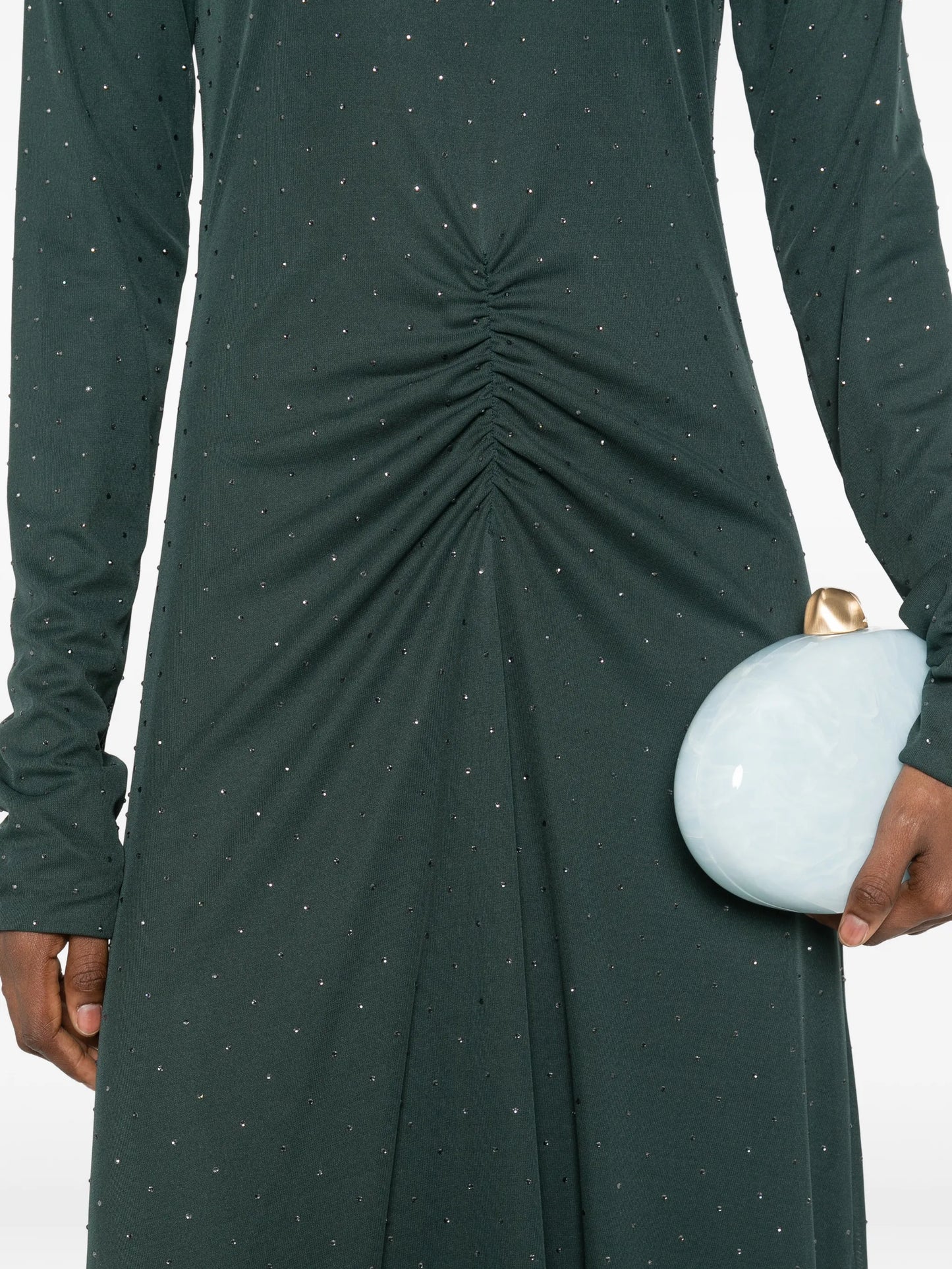 scarf-neck maxi dress