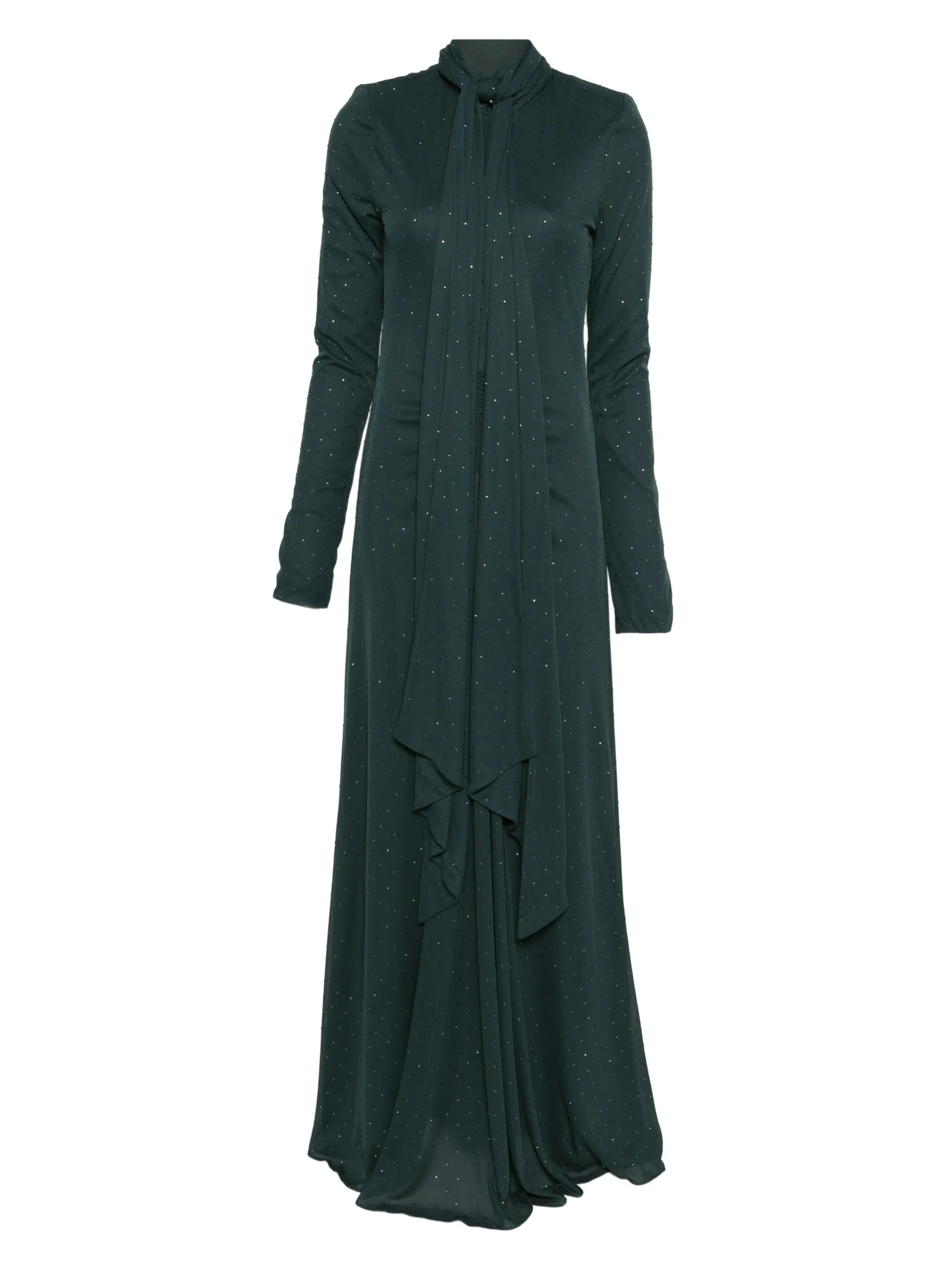 scarf-neck maxi dress