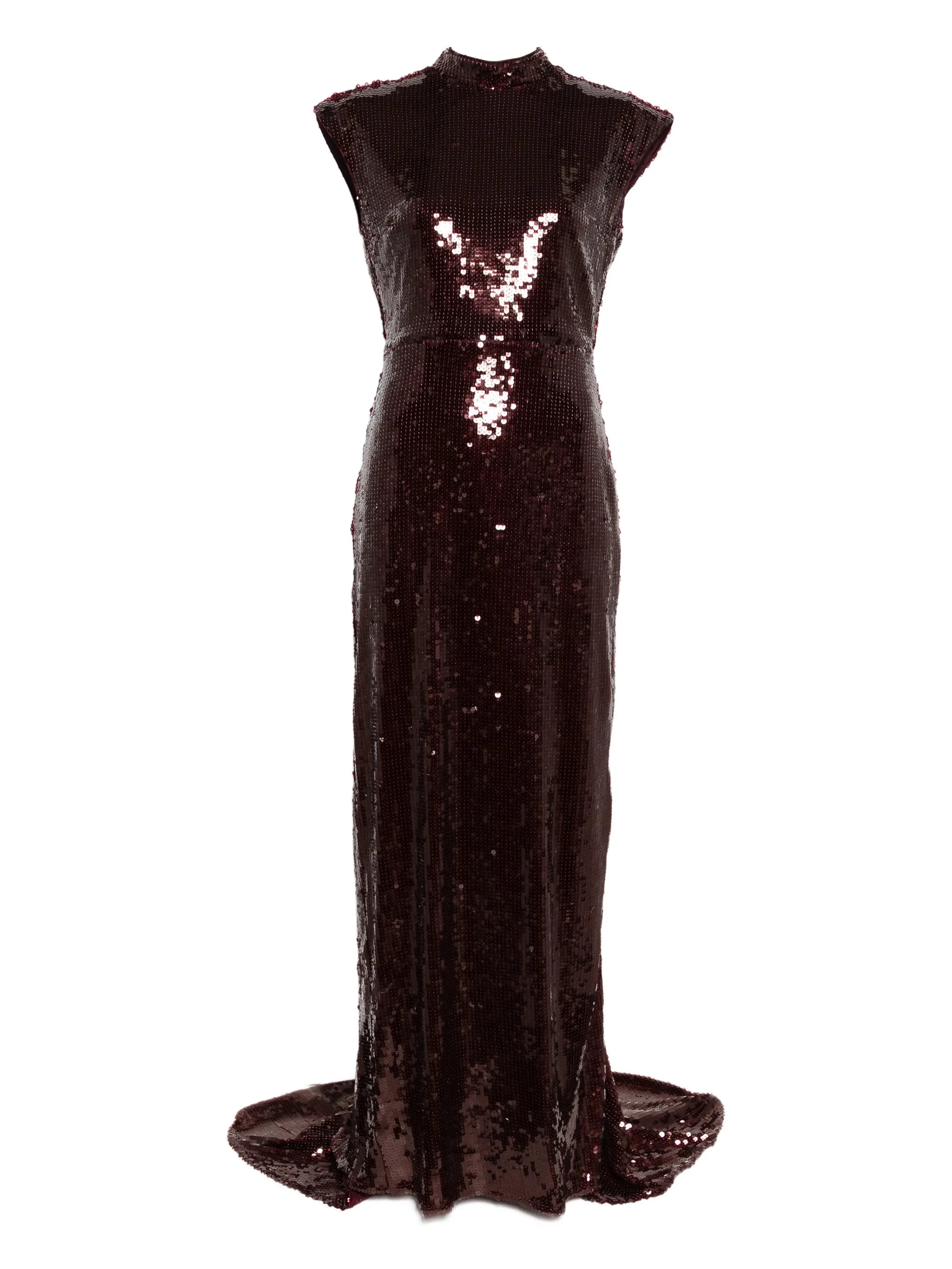 cap-sleeve maxi dress