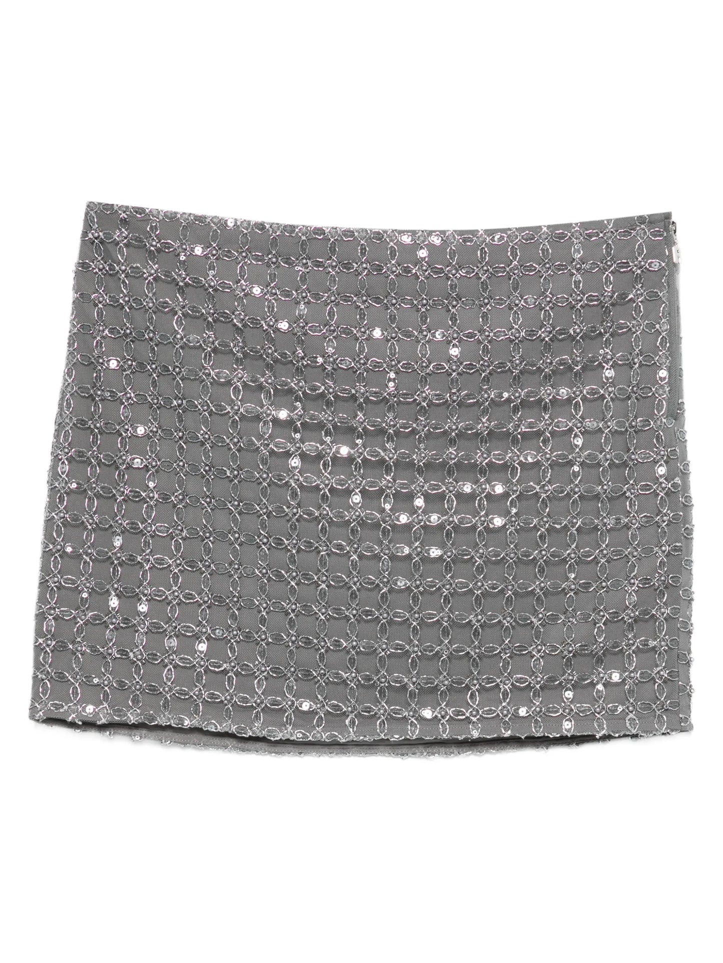 beaded mini skirt