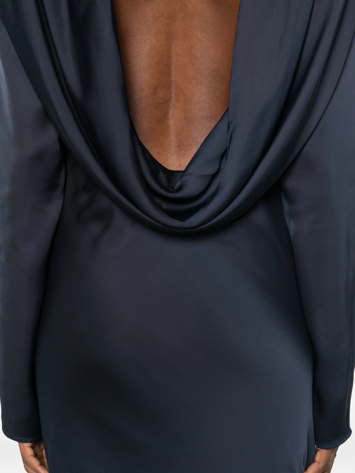 cowl-neck tie maxi dress